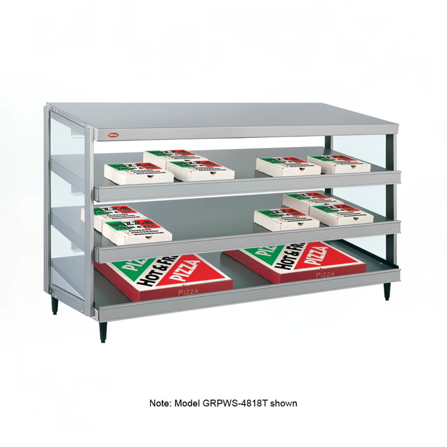 Hatco GRPWS-4824T 48 Heated Pizza Merchandiser w/ 3 Levels, 120v/208 240v/1ph, 120/240v, 3585 W, Stainless Steel