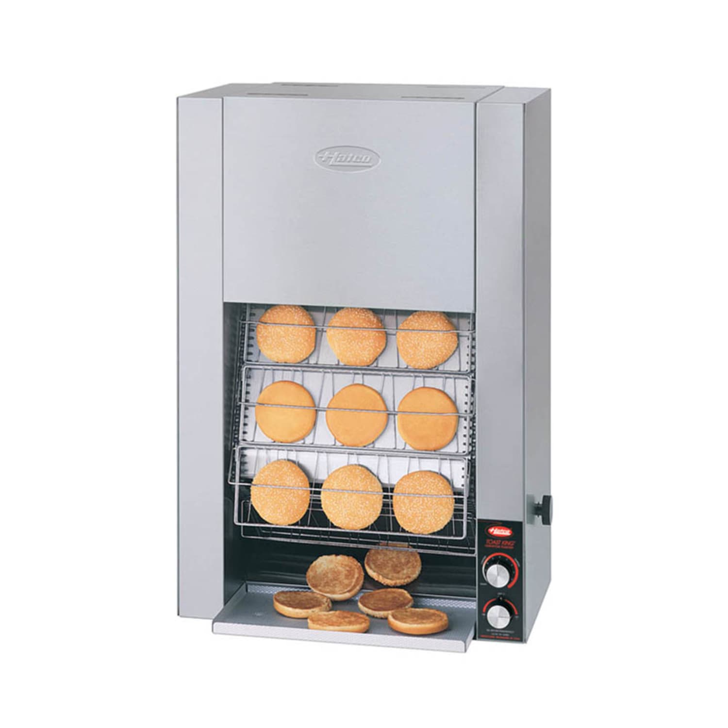 Hatco TK-135B 208 Vertical Toaster - 1320 Slices/hr w/ 1 1/4 Product Opening, 208v/1ph, 1320 Buns/Hour, Stainless Steel