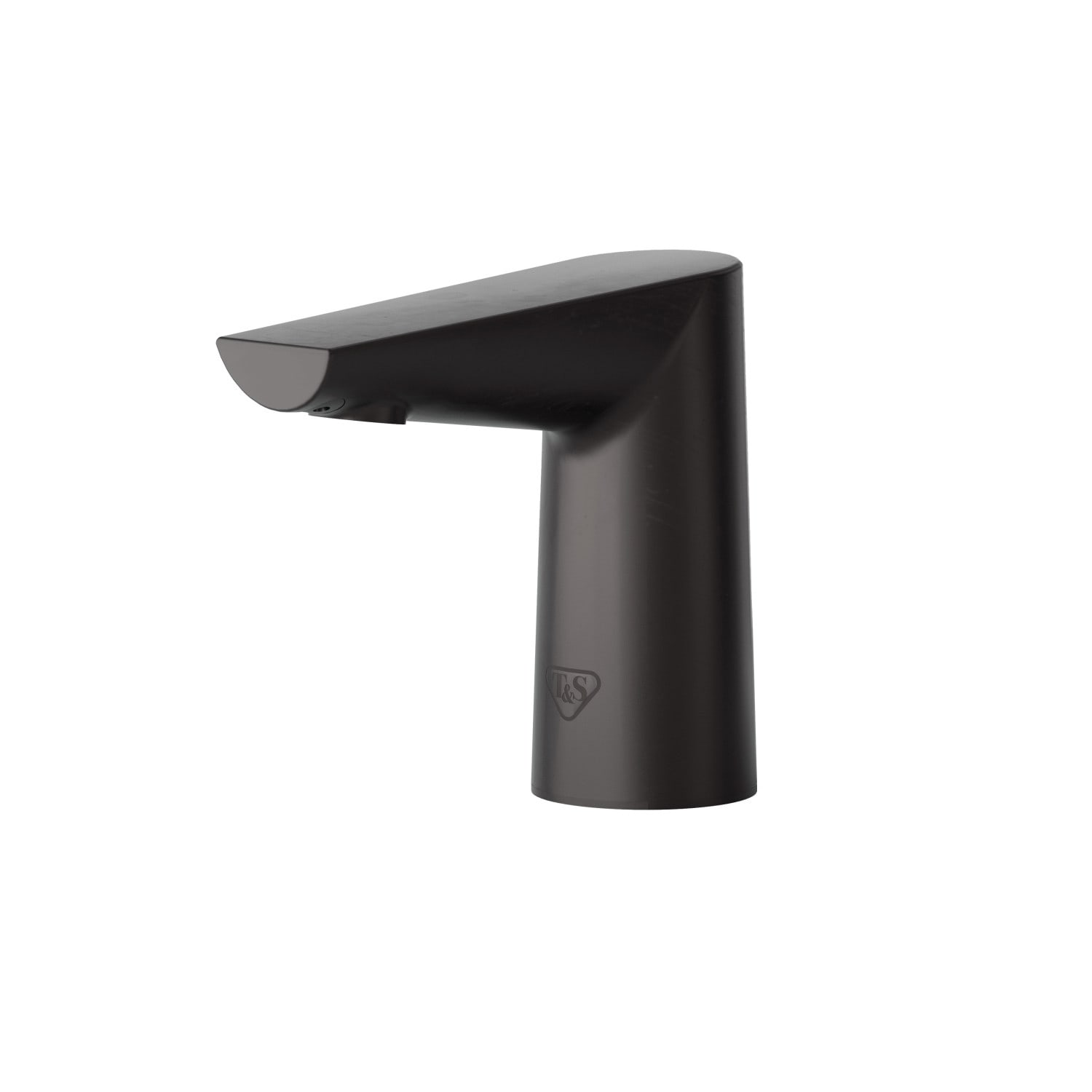 T&S ECW-3152-MB WaveCrest Deck Mount Electronic Faucet - Single Hole, Fixed Spout, Battery Operated, Matte Black, 2 1/4"" x 4"" x 5 5/16""