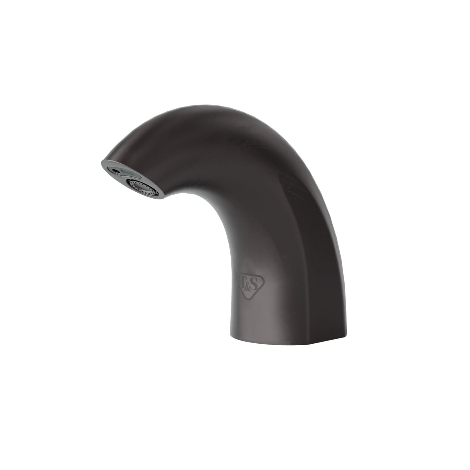 T&S ECW-3158-MB WaveCrest Deck Mount Electronic Faucet - Single Hole, Fixed Spout, Battery Operated, Matte Black, 2 1/4"" x 3 15/16"" x 4 11/16""