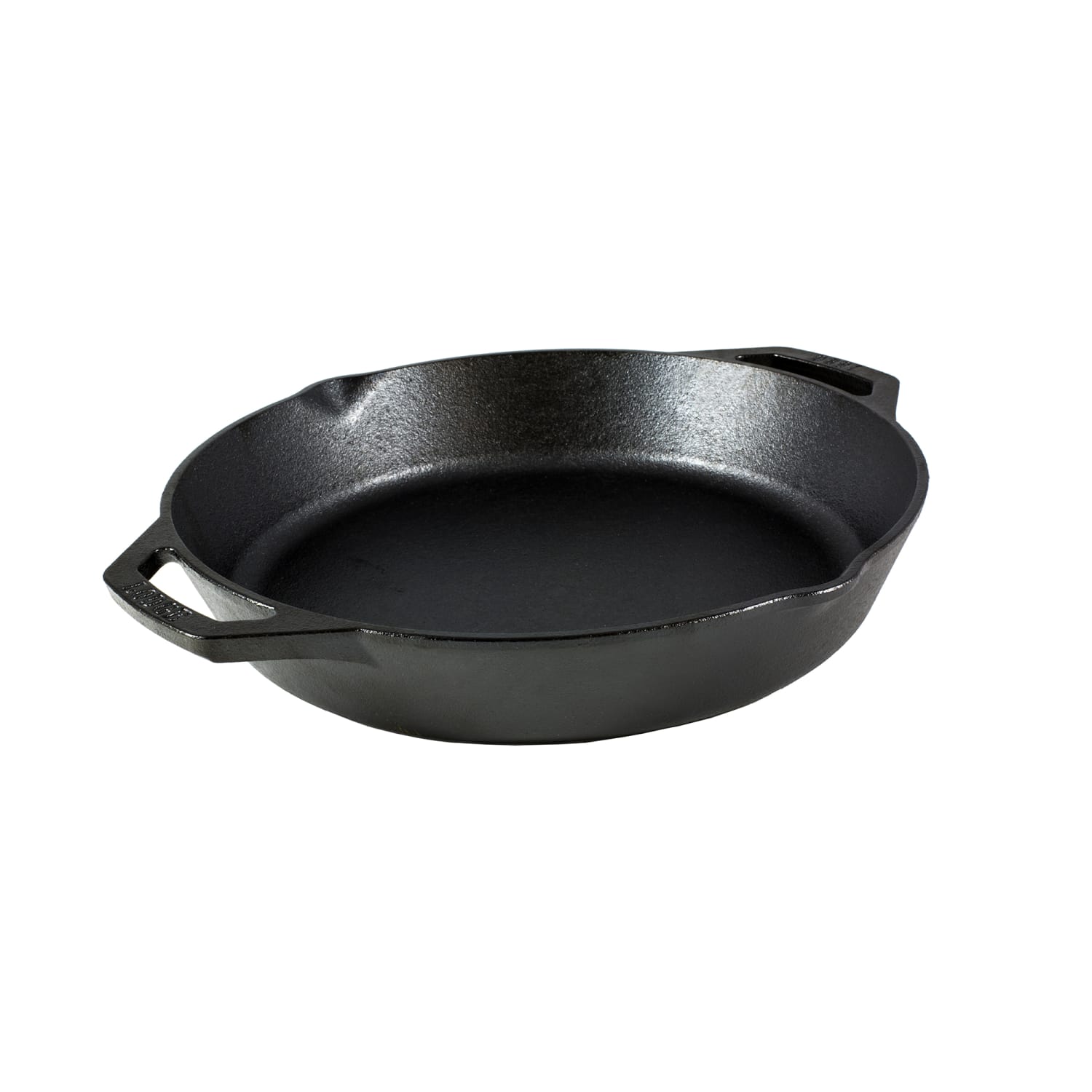 Lodge L12SKL 13 1/4 Round Seasoned Cast Iron Skillet w/ Handles, Black