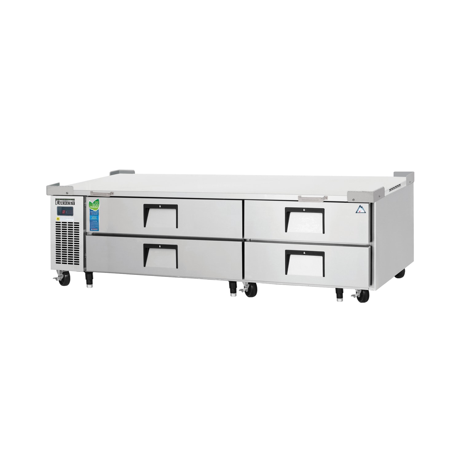 Everest Refrigeration ECB82-84D4 84 Chef Base w/ 4 Drawers - 115v, 84"" x 32 1/8"" x 20"", Stainless Steel