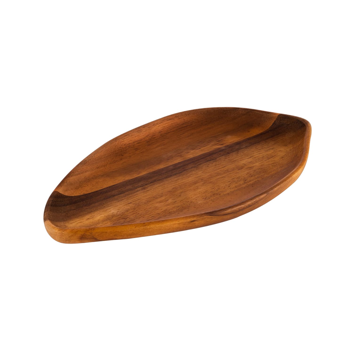 Libbey APS00791 Organic Serving Bowl - 9 1/4 x 5 1/8, Acacia Wood, Waterproof, Brown