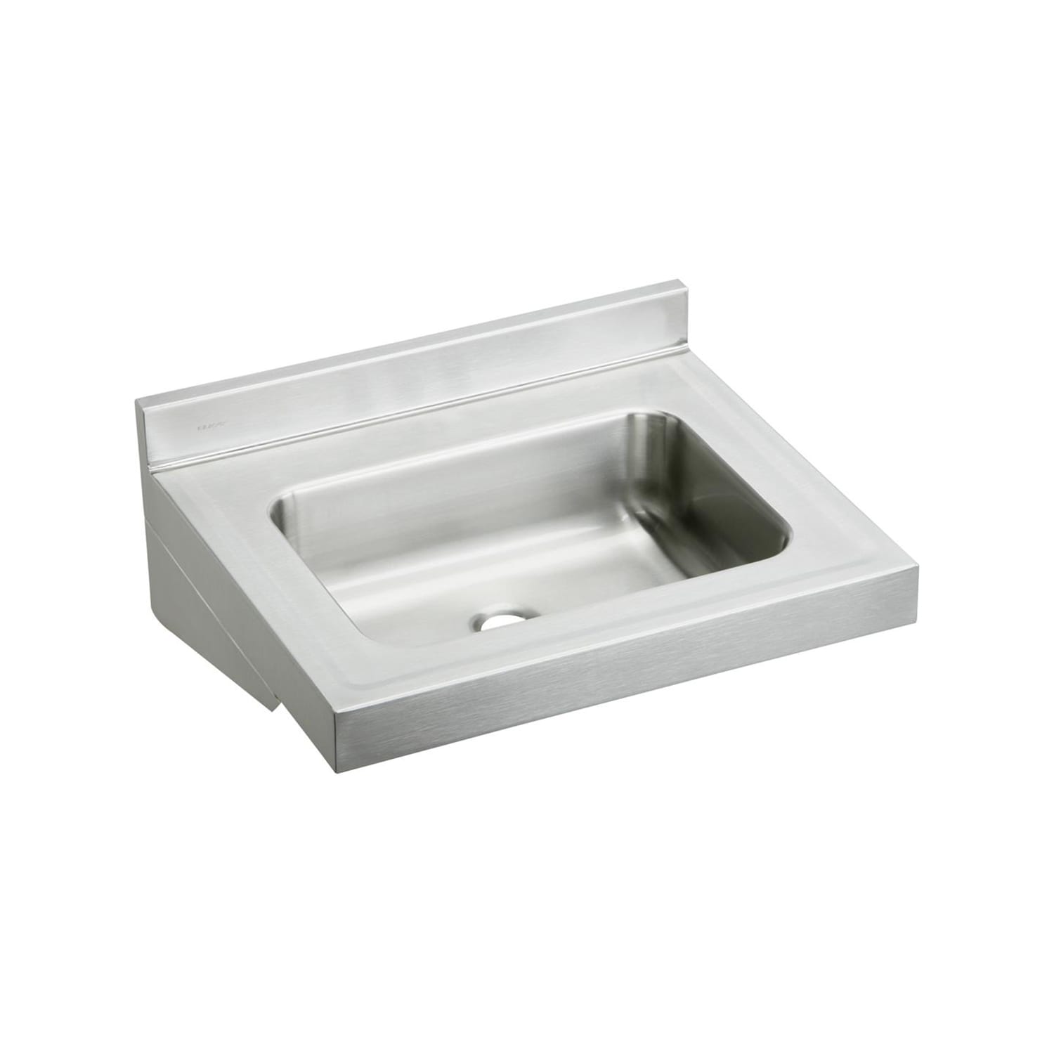 Elkay ELV22190 Wall Mount Commercial Hand Sink w/ 16L x 11 1/2W x 5 1/2D Bowl, No Faucet Holes, Stainless Steel