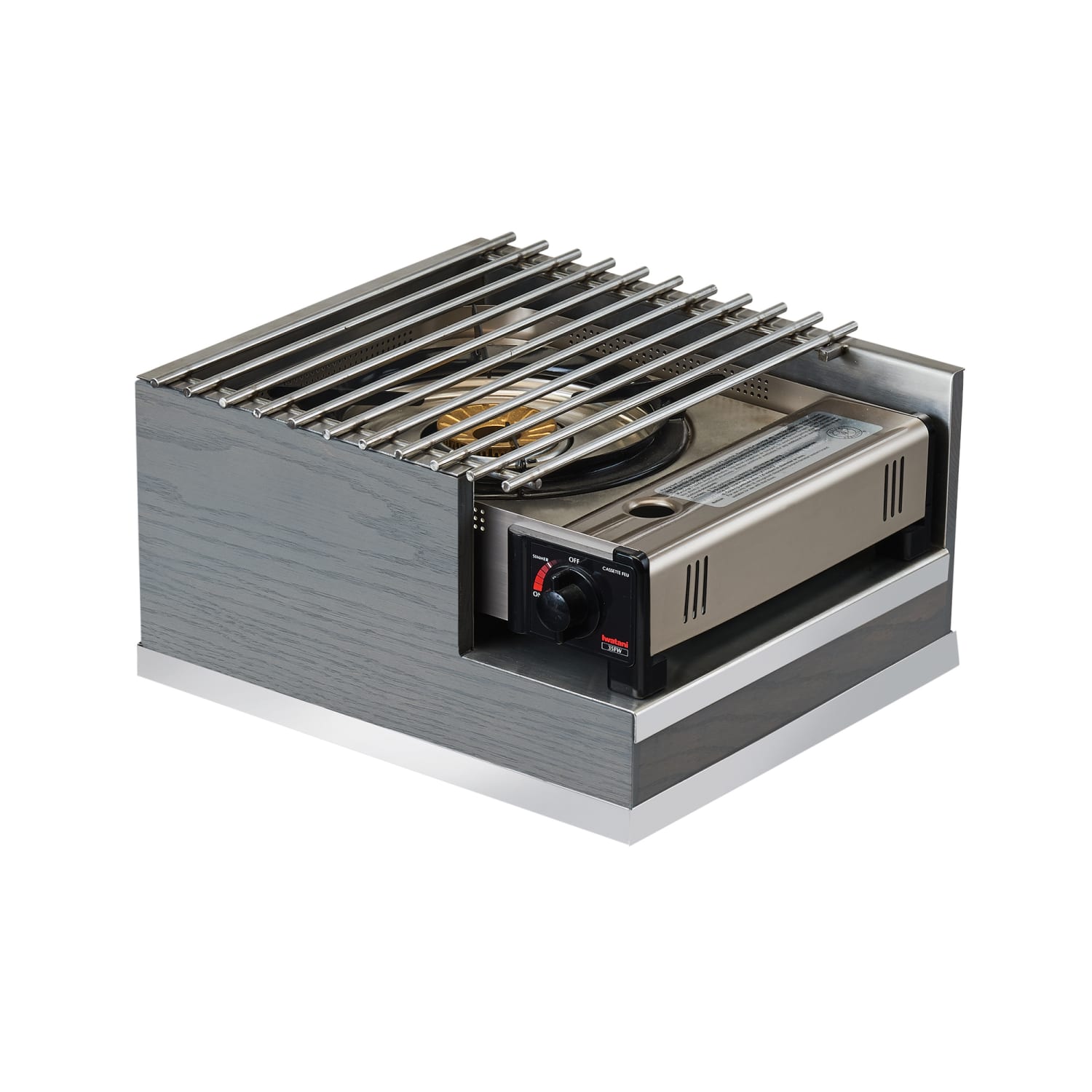Cal-Mil 3816-83 Stove Frame, 12 x 14 x 7 1/2, Gray Wash