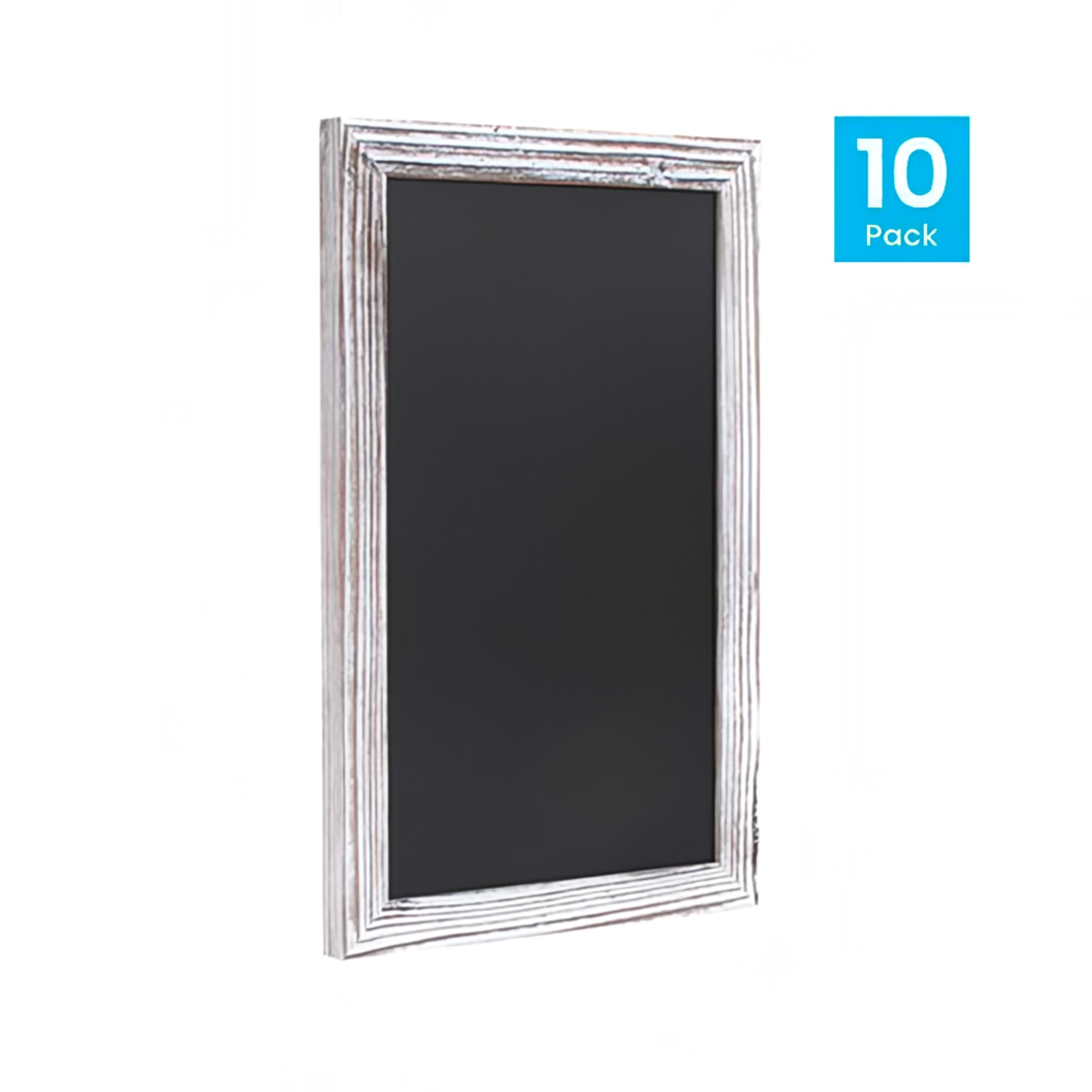 Flash Furniture 10-HGWA-GDIS-CRE8-662315-GG Wall Mount Chalkboard Sign - 10 Pack, 11W x 17H, Pine Wood Frame, White, White Pine Wood Frame