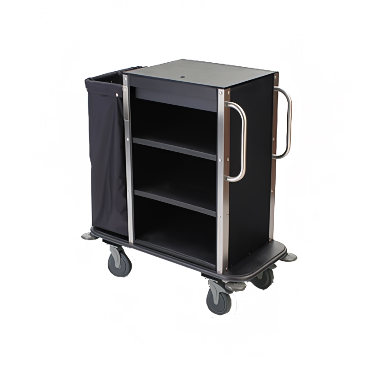 Forbes Industries 2280 Housekeeping Cart w/ 3 Shelves - 42 1/2W x 21 1/2D x 46 1/2H, Plastic, Specify