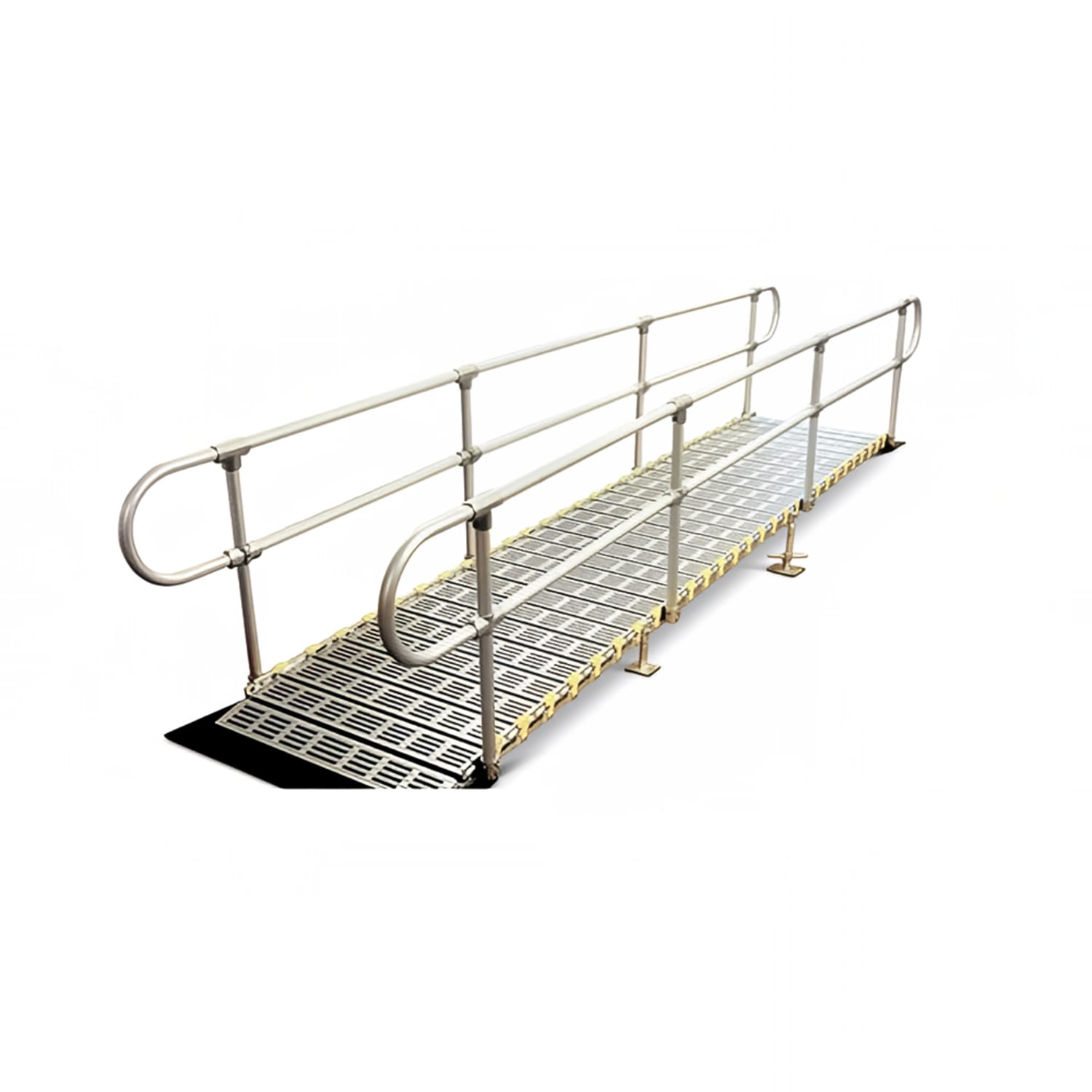 Forbes Industries 4196-A ADA Ramp Kit for 16 to 24H Stages - 36W x 24 ft Long, Aluminum, Silver