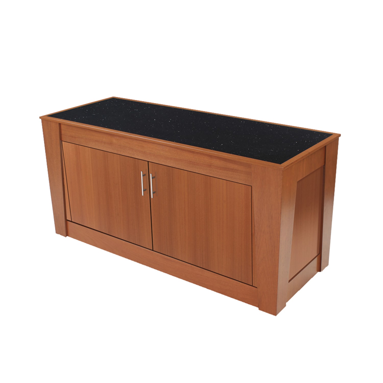 Forbes Industries 5203-8-C2 96 Mobile Induction Table w/ 2 Left & Right Cooking Units - Glass Cook Top, 120v, Stainless Steel