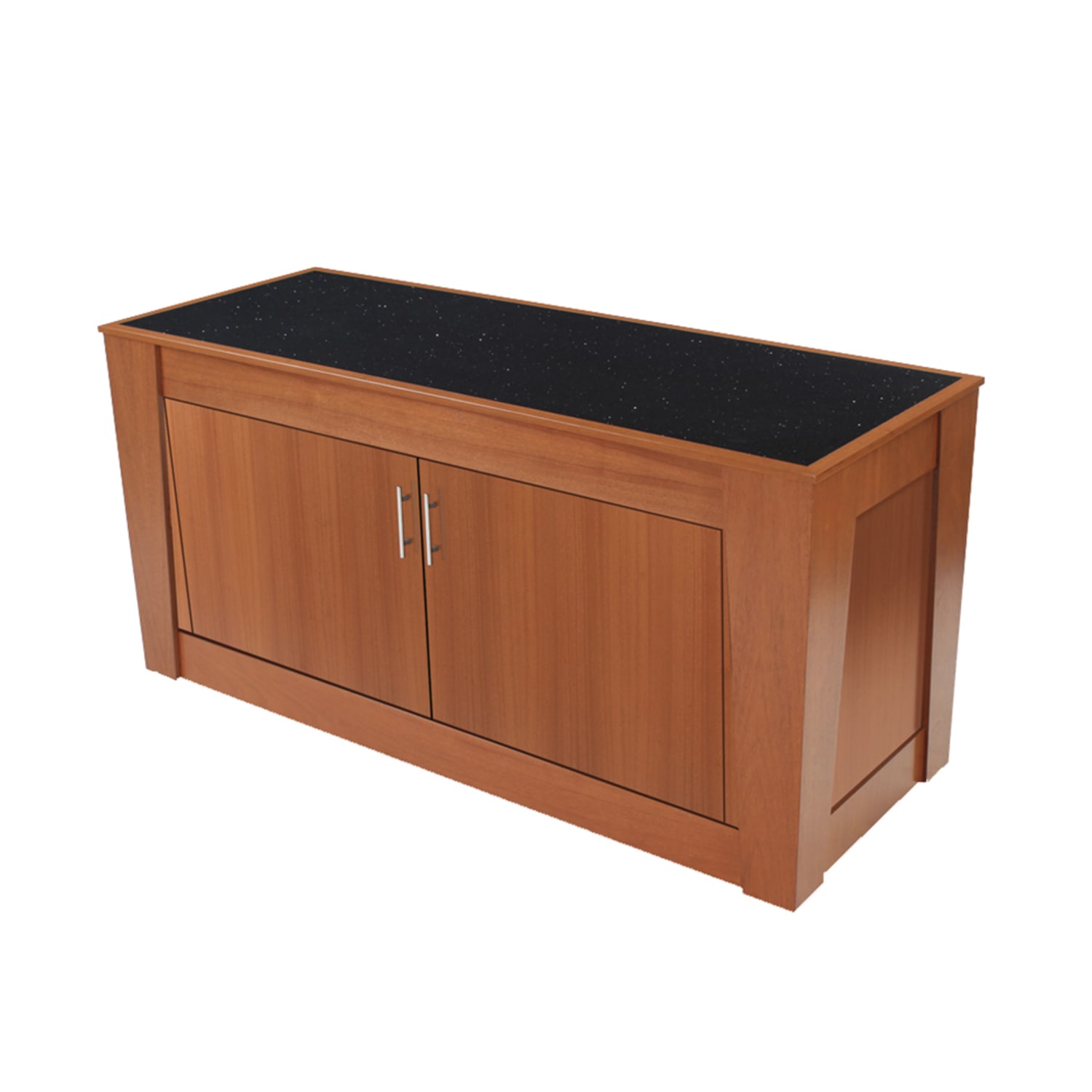 Forbes Industries 5203-8-C1 96 Mobile Induction Table w/ 1 Center Cooking Unit - Glass Cook Top, 120v, Stainless Steel