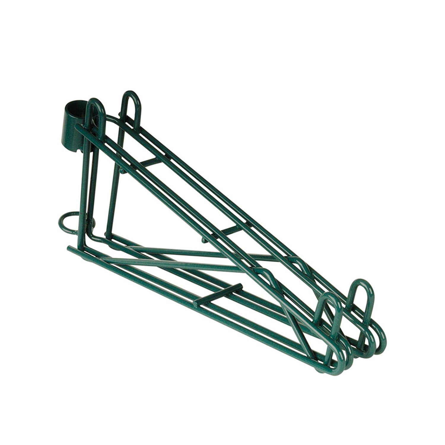 Focus FPMB18DGN Brackets for 18 Deep Wall Mounted Shelf, Epoxy, Green Epoxy
