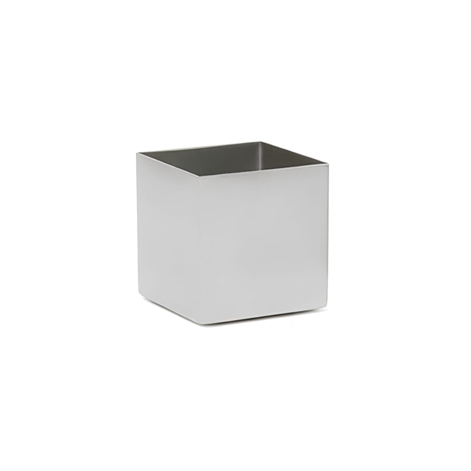 Front of the House ASC017BSS22 4 oz Square Ramekin - Stainless Steel, Case of 6