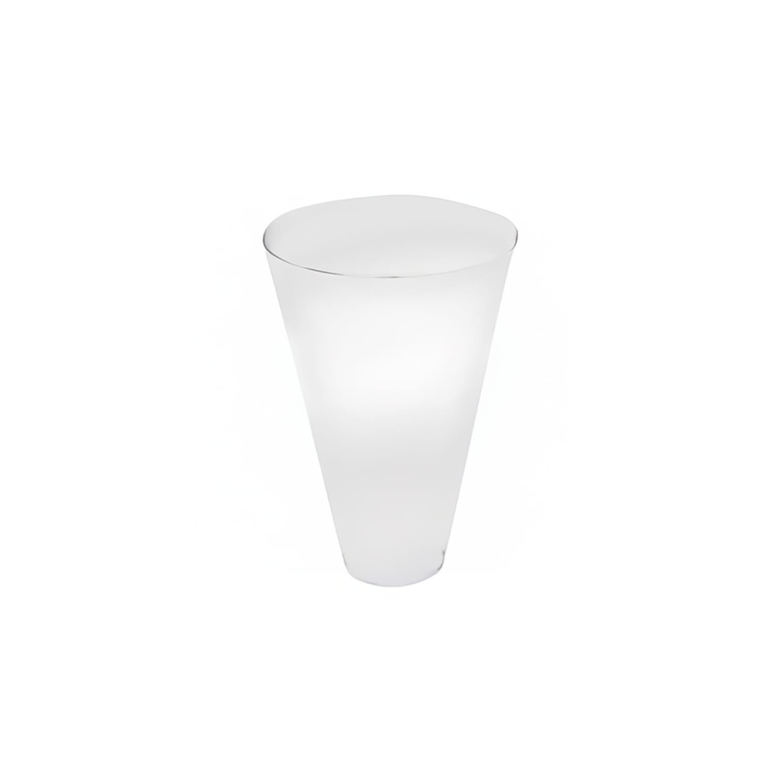 Front of the House BHO020CLT27 3 1/2 Round Cone Basket Liner - Plastic, Clear, Case of 96