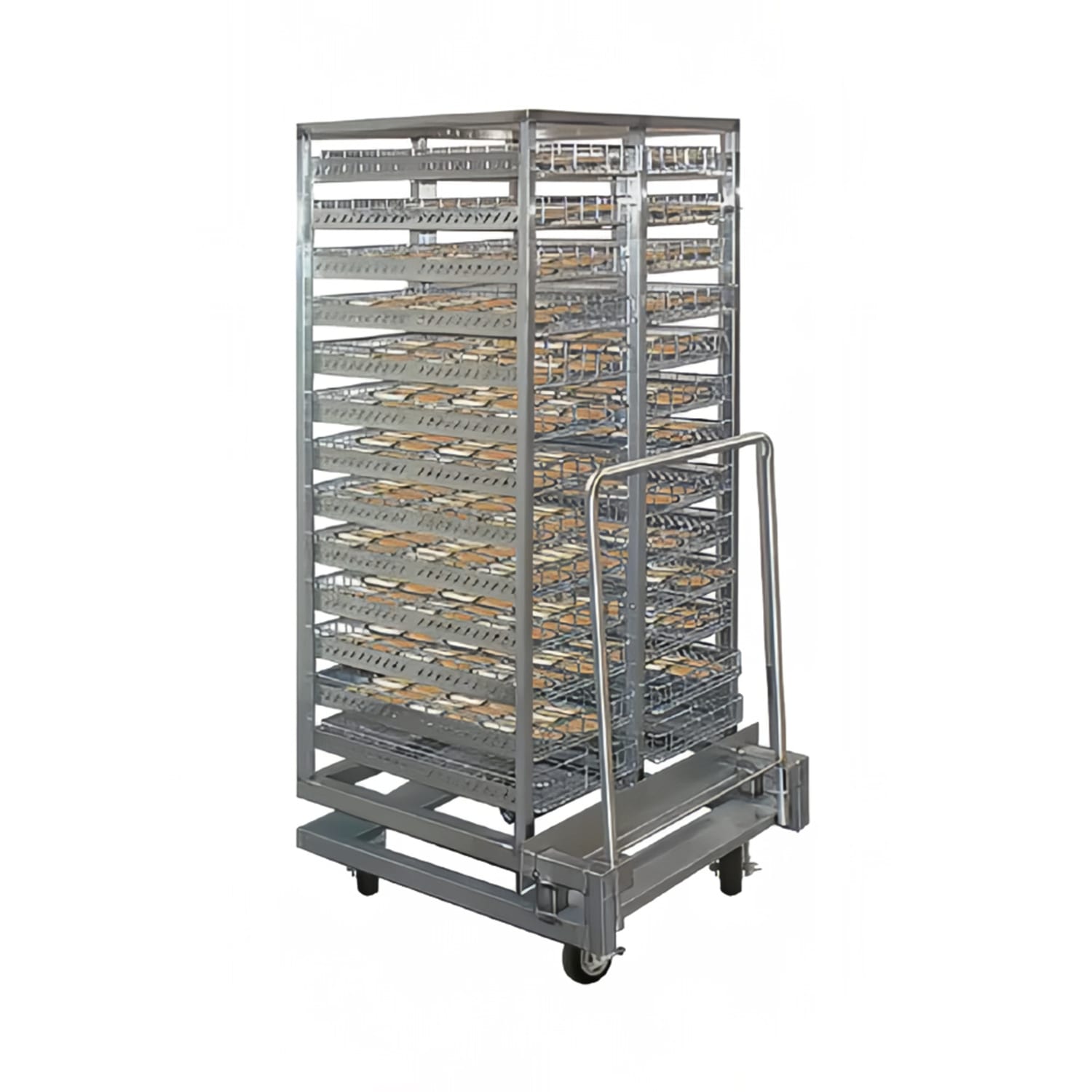 FWE RRB-26 Roll-In Rack for Rethermalizer Ovens - 26 Basket Capacity, Stainless Steel, 26 Wire Basket Capacity, Stainless Steel