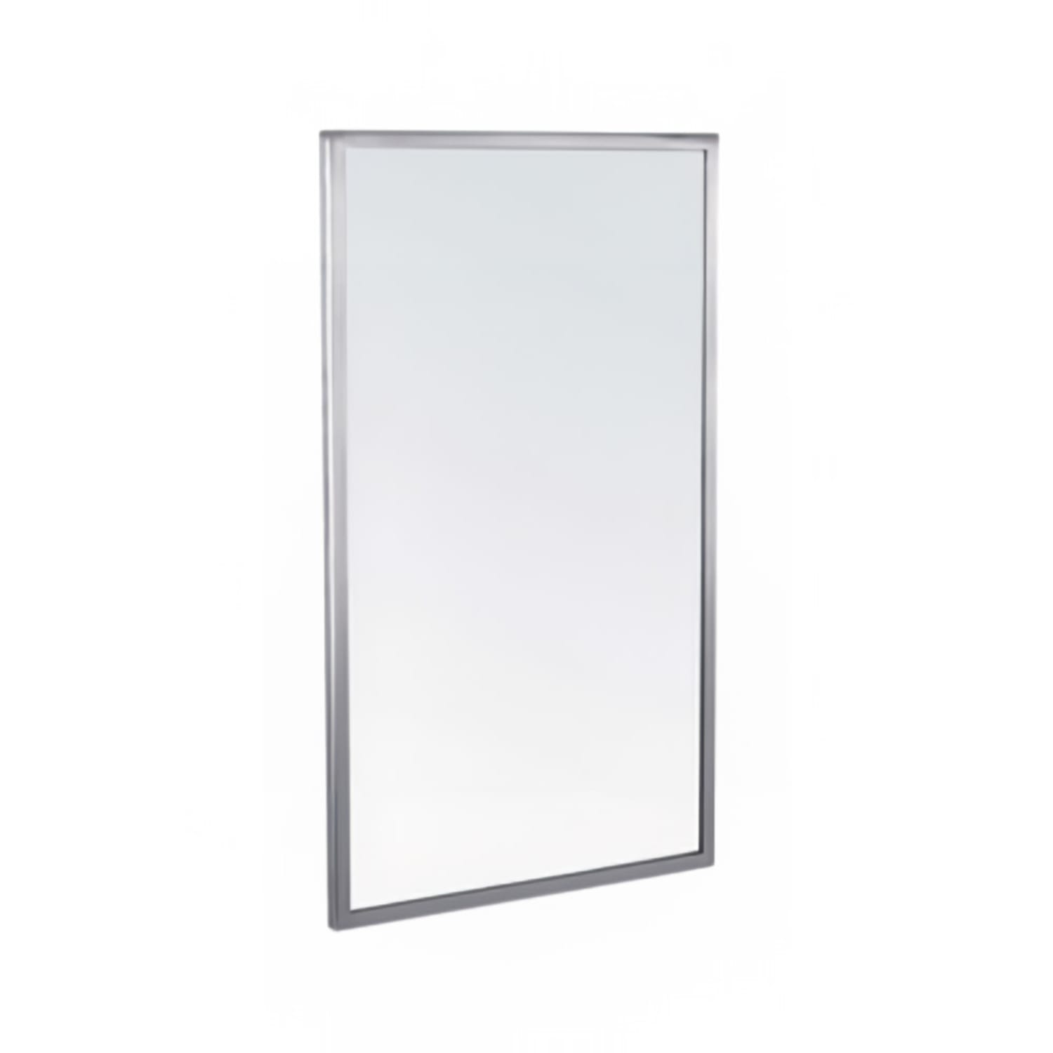 Gamco A-18X30 Welded Frame Mirror - 18 x 30, Satin Stainless, Silver