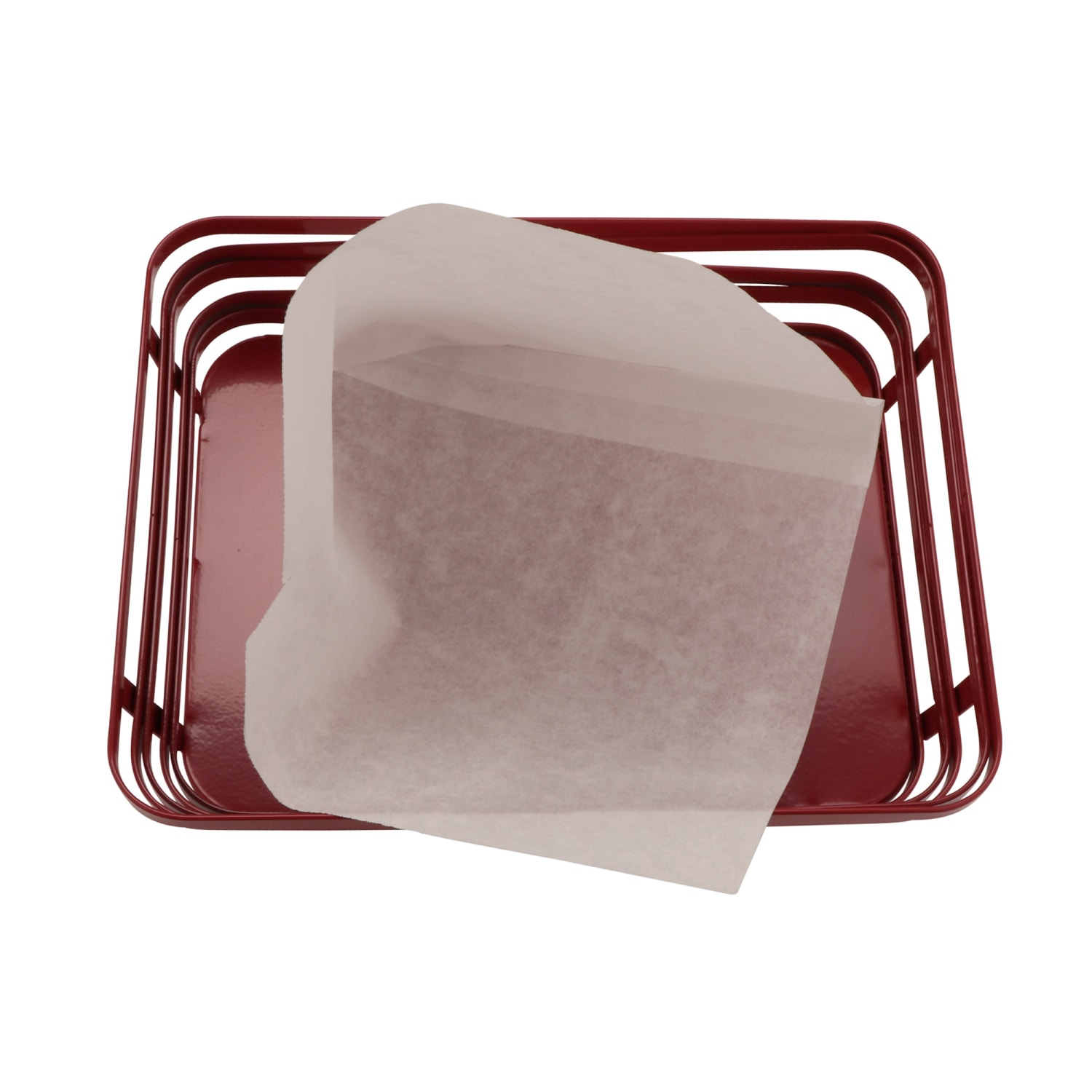 GET 4-T250 7 Square Cone Basket Liner/Bag - Paper, White, Double-Open