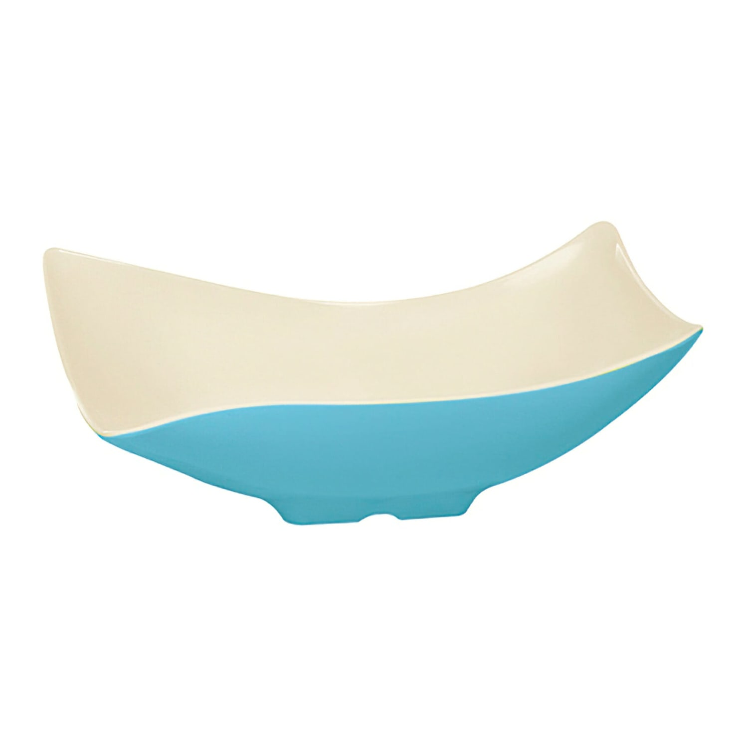 GET ML-220-SE 4 qt Rectangular Melamine Serving Bowl, Blue, Pack of 3