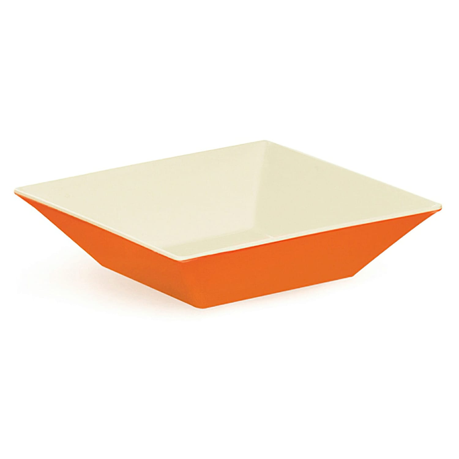 GET ML-247-ST 10 Square Bowl w/ 2 1/2 qt Capacity, Melamine, Orange, Pack of 6
