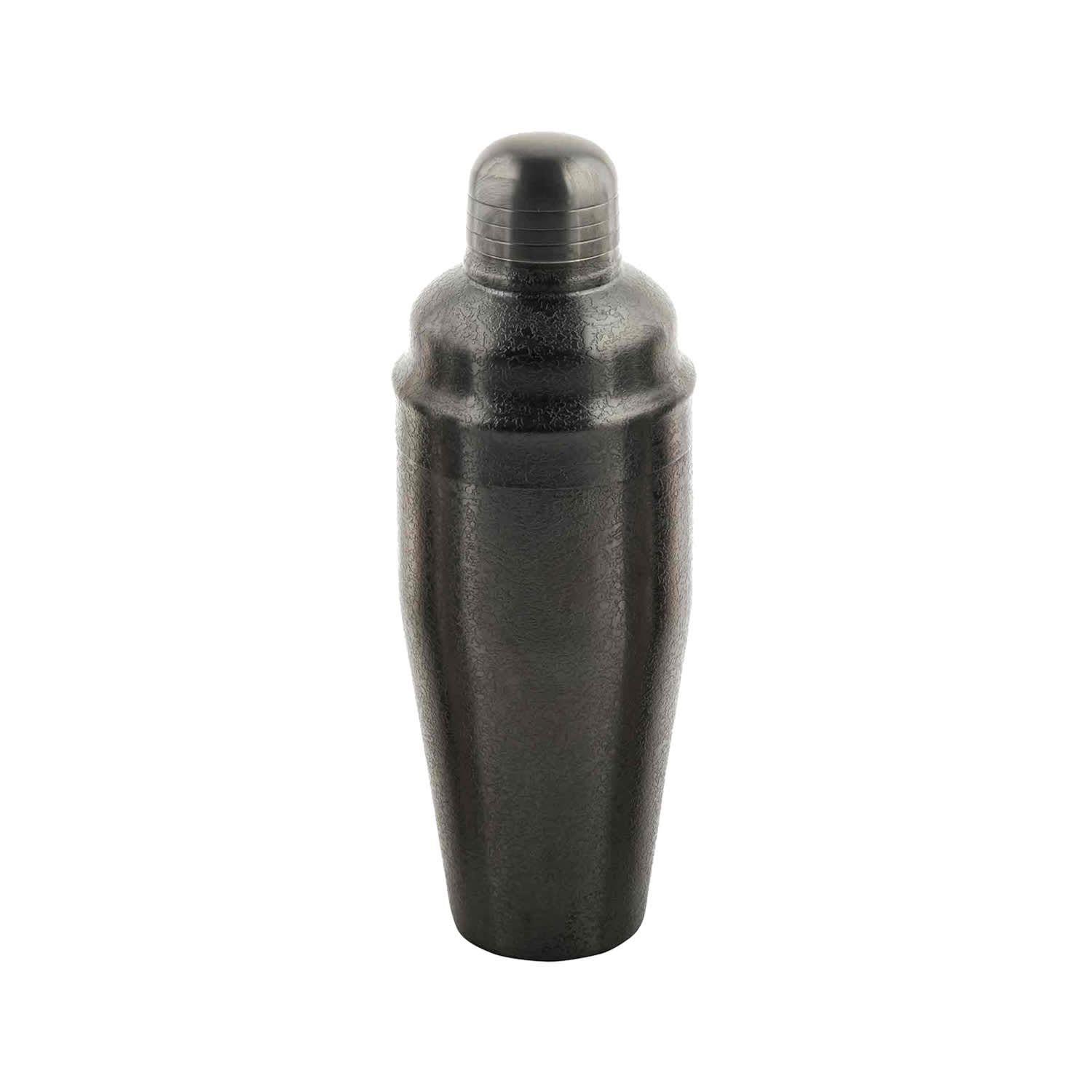 Tablecraft 10553 24 oz Stainless Bar Cocktail Shaker Set, Black
