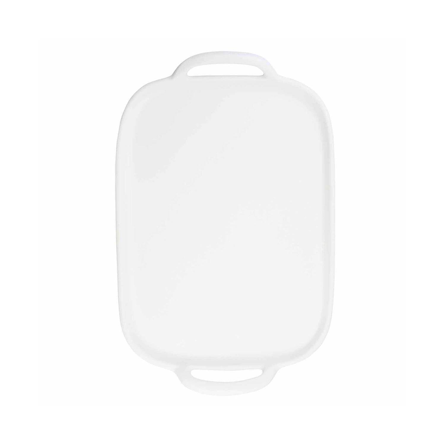 Tablecraft 11495 Rectangular Serving Tray - 20 3/8 x 13 1/4, Melamine, White