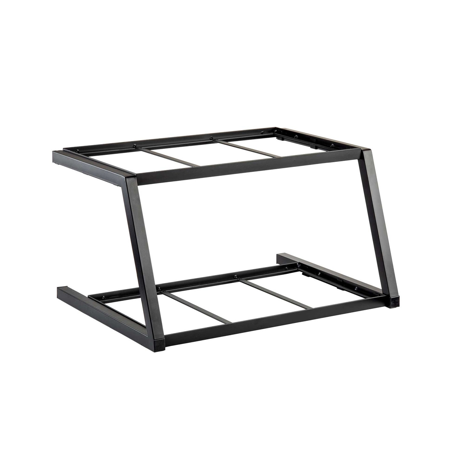 Tablecraft 11623 2 Tier Grab & Go Frame for Full Size Gastronorm Crates - 23 1/2 x 17 3/4, Steel, Black