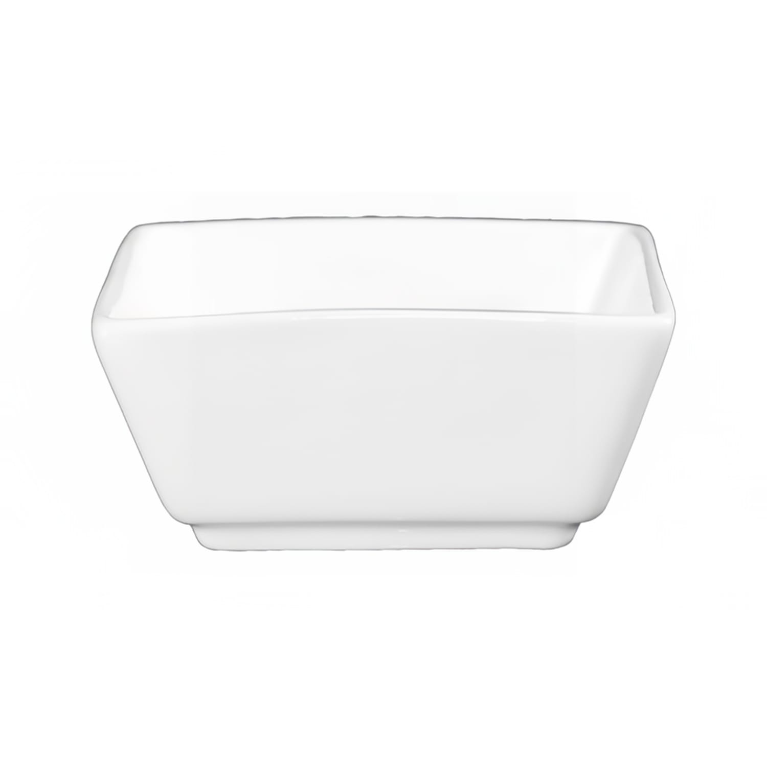 ITI EL-4 2 1/2 oz Square Elite Ramekin - Porcelain, Bright White, Fully Vitrified, 3 Dozen