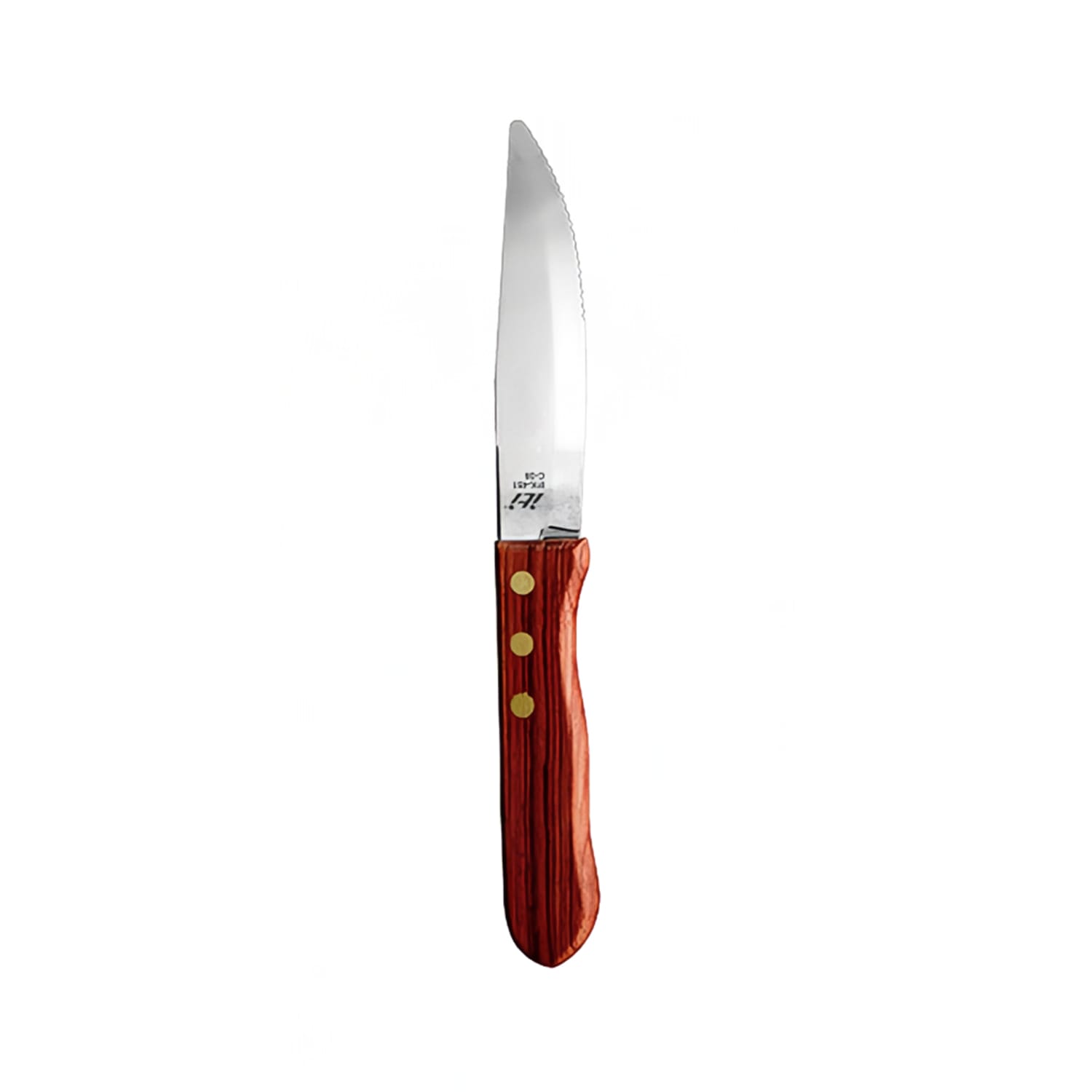ITI IFK-451 10 Steak Knife - Stainless Steel w/ Rosewood Handle, 5"" Blade, 5"" Handle, 1 Dozen
