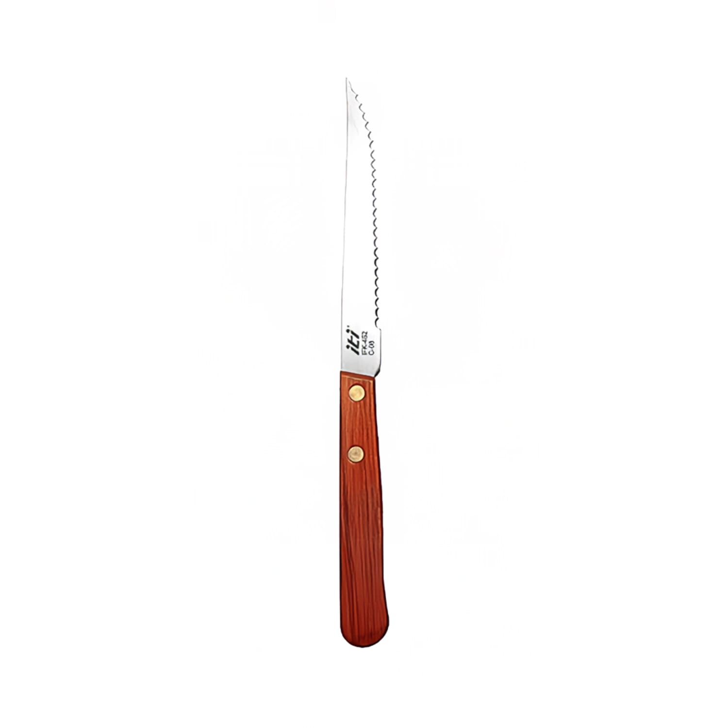 ITI IFK-452 8 1/2 Steak Knife - Stainless Steel w/ Rosewood Handle, 4"" Handle, 1 Dozen