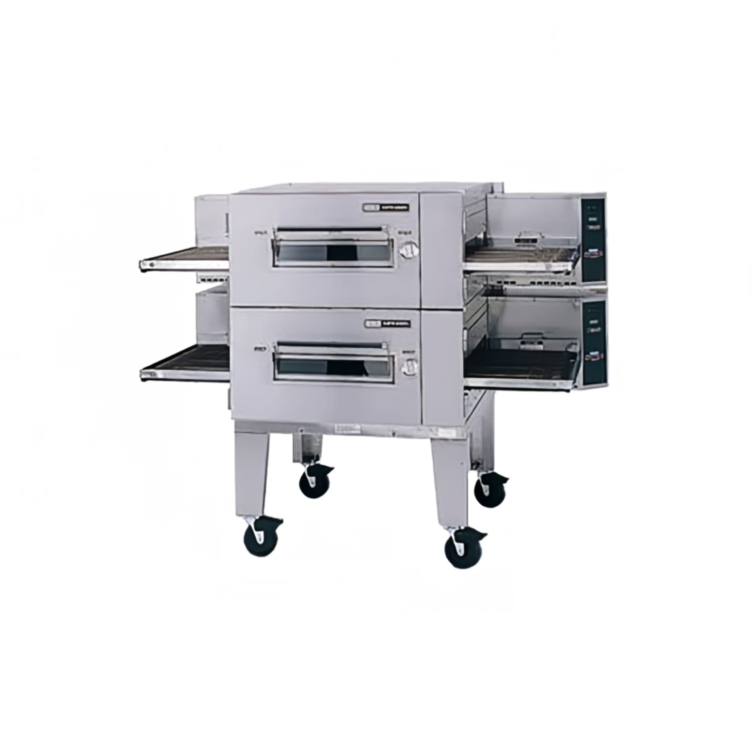 Lincoln 1600-FB2E 208/3 73 Electric Low Profile Double Impinger Conveyor Pizza Oven - 208v/3ph, Double Deck, Stainless Steel
