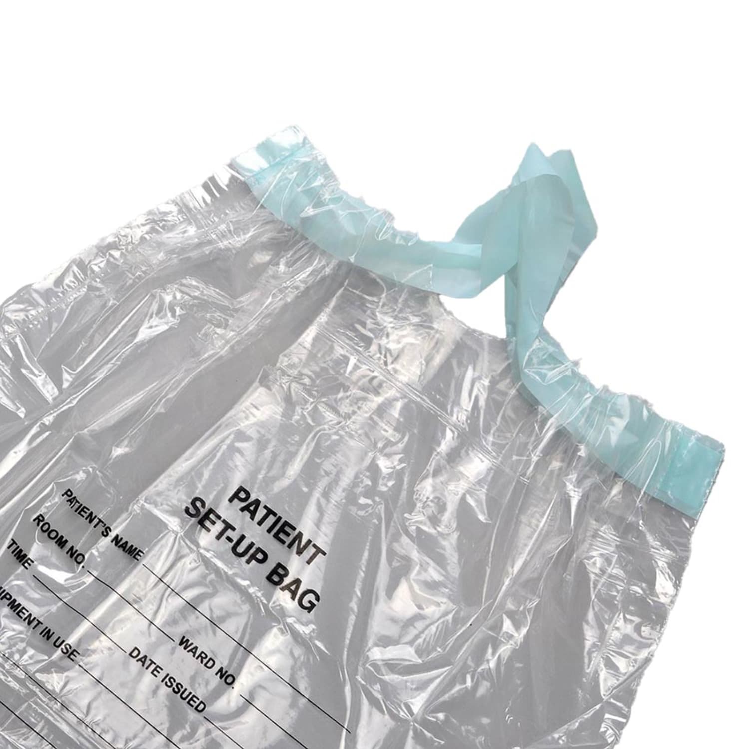 LK Packaging RDT11216 Respiratory Setup Bag w/ Draw Tape Closure - 16 x 12, Polyethylene, Clear, Case of 500