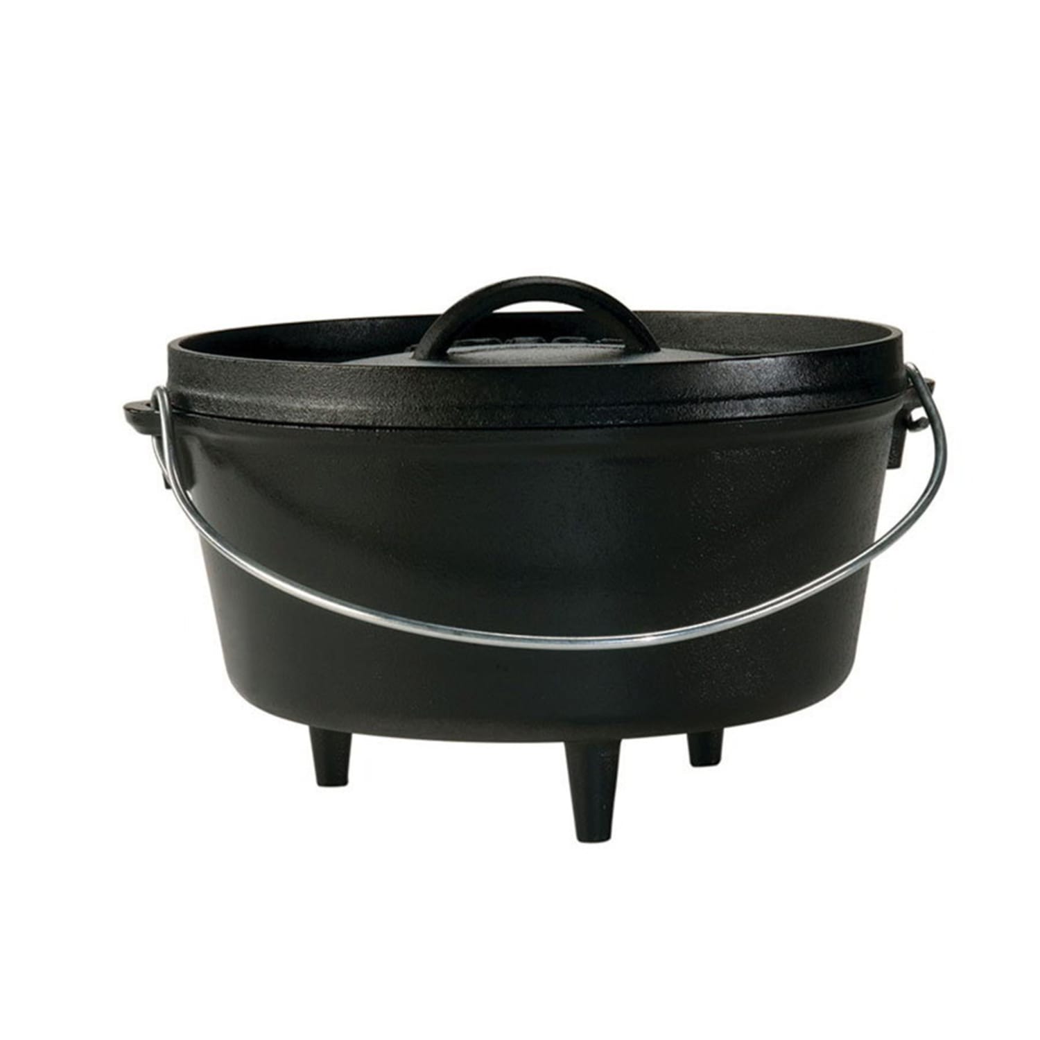 Lodge L10DCO3 5 qt Cast Iron Dutch Oven, Black