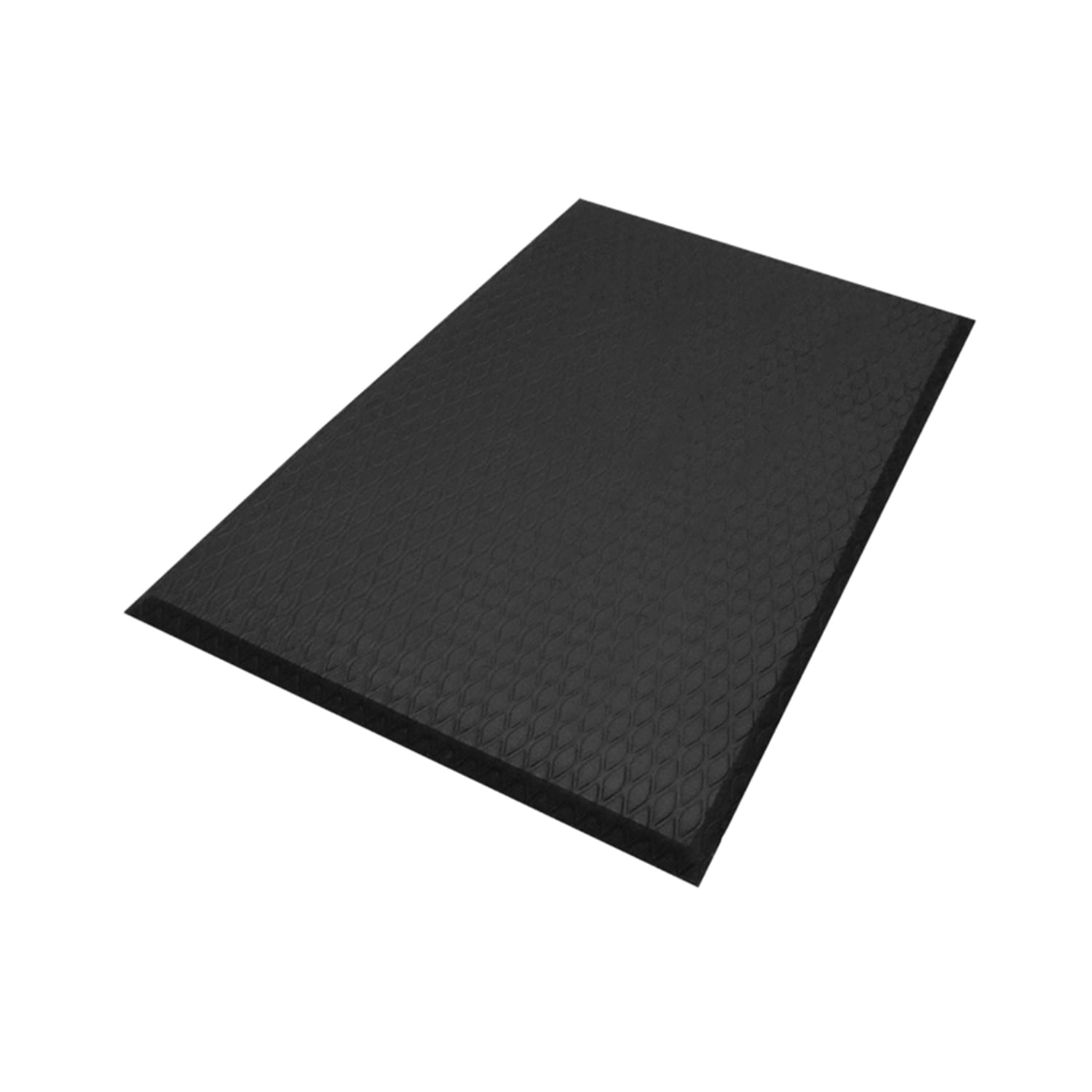 M+A Matting 414046100 Cushion Max Anti-Fatigue Floor Mat, 4' x 6', Black