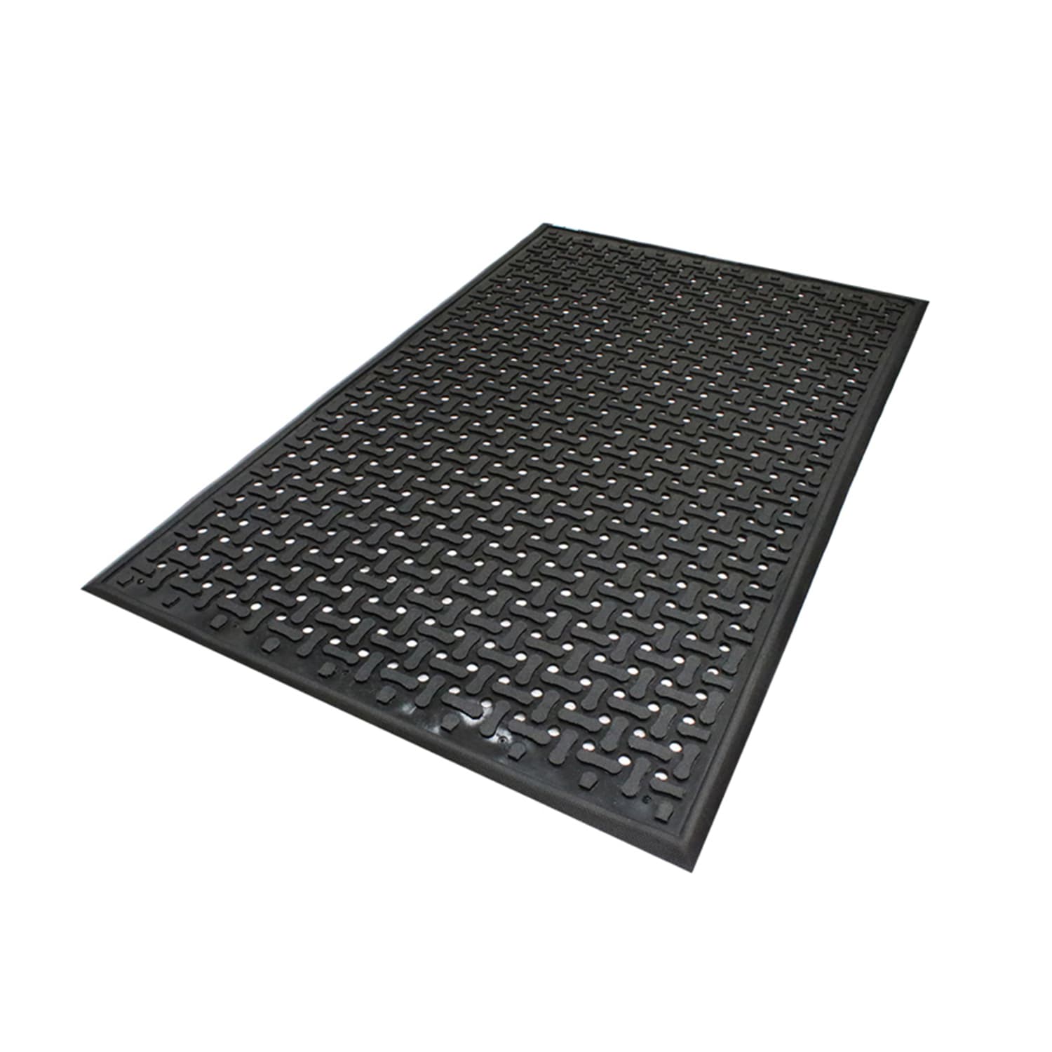 M+A Matting 420139900 Comfort Flow Anti-Fatigue Mat w/ Drainage Holes, 3' x 9', Black