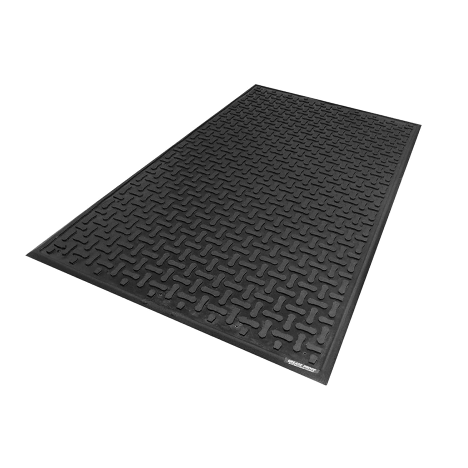 M+A Matting 430146900 Comfort Flow Anti-Fatigue Mat, 4' x 6', Slip-Resistant, Black