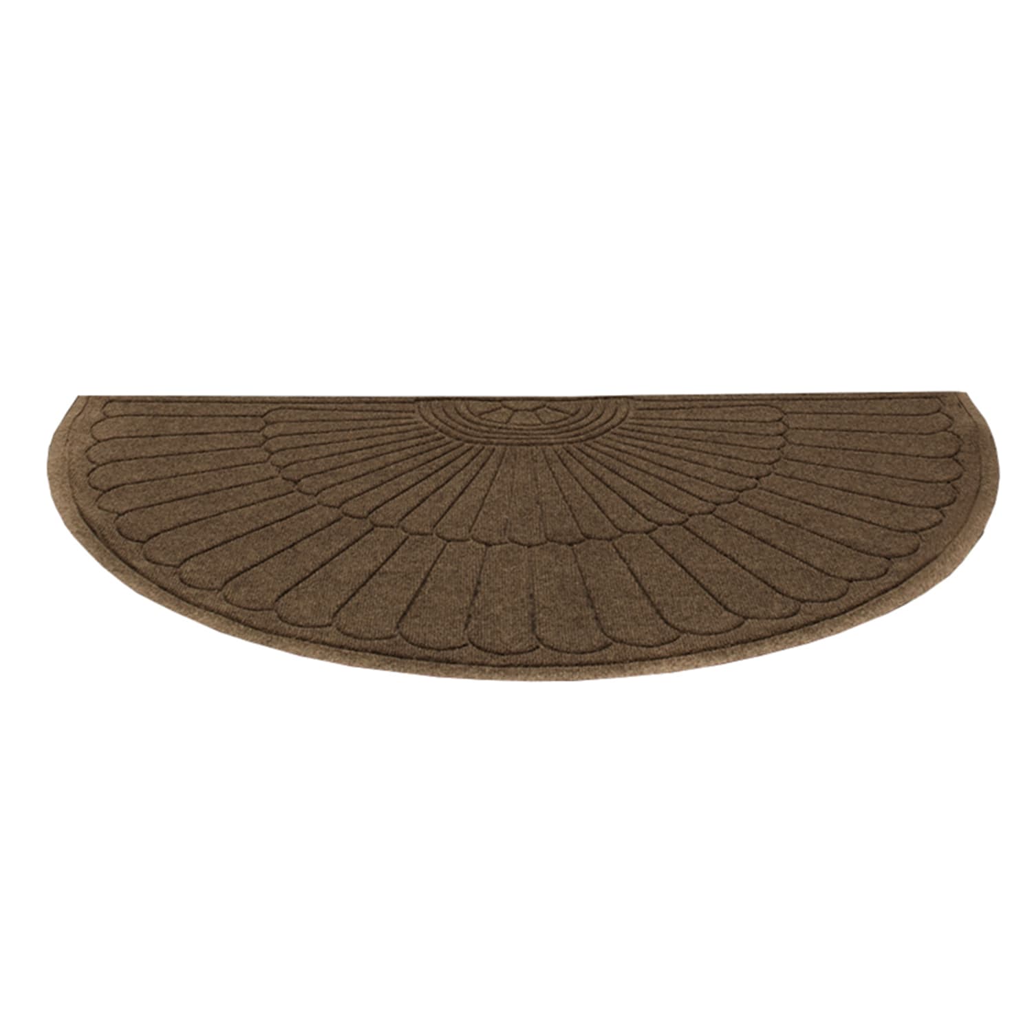 M+A Matting 224675318170 Waterhog Max Grand Entrance Mat w/ Smooth Backing, Half Oval, 3' x 1 4/5', Chestnut Brown