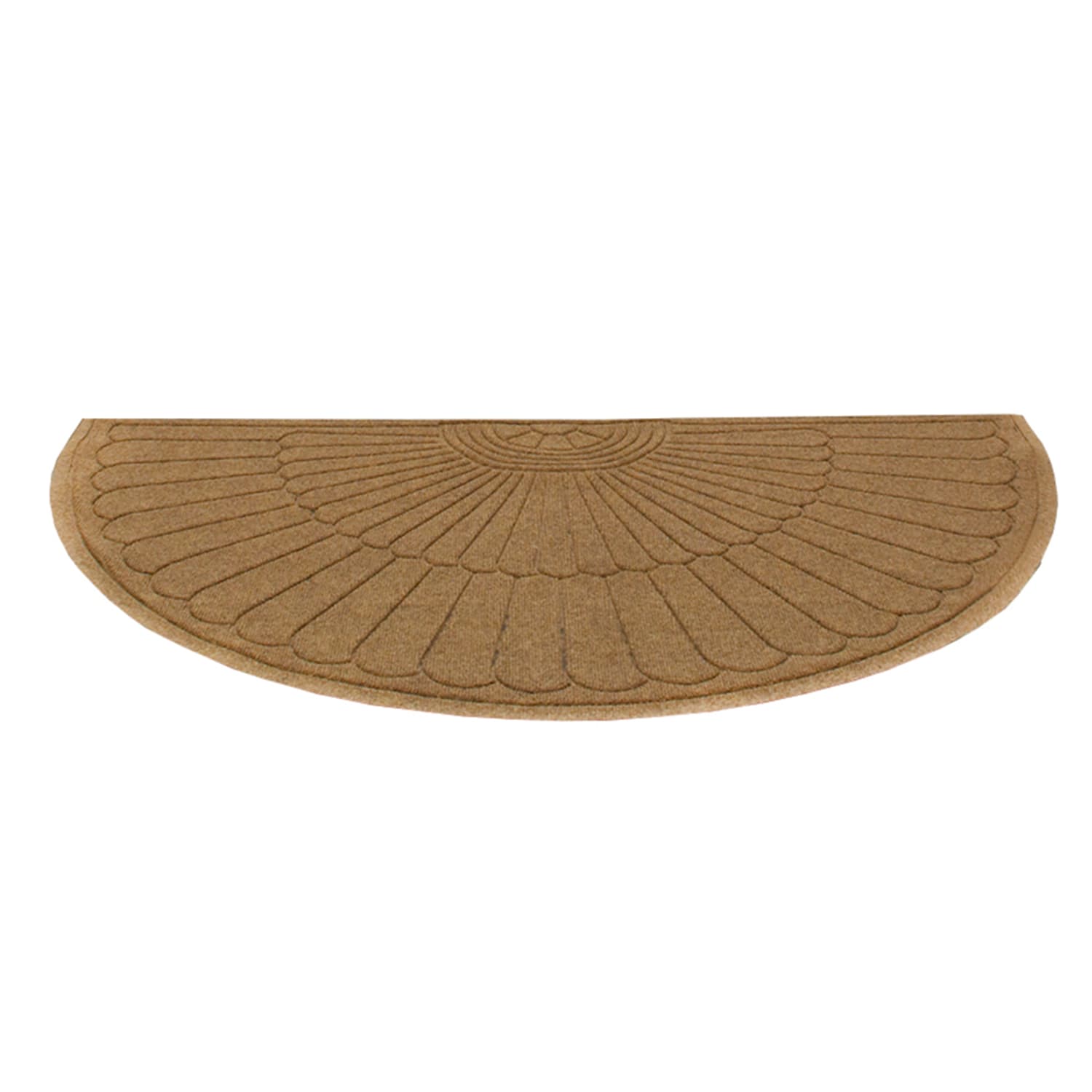 M+A Matting 224676633170 Waterhog Max Grand Entrance Mat w/ Smooth Backing, Half Oval, 6' x 3 3/10', Khaki