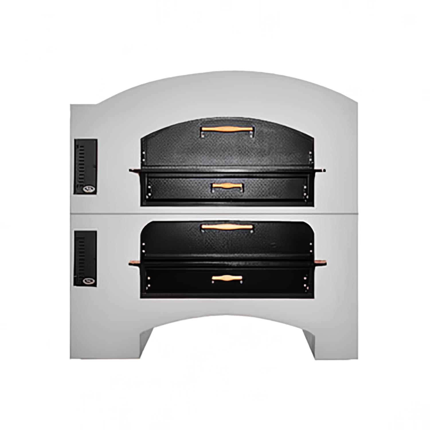 Marsal MB-60STACKED LP Floor Model Double Pizza Deck Oven - Liquid Propane, (12) 18"" Pizza Capacity, 260,000 BTU, Stainless Steel, Gas Type: LP