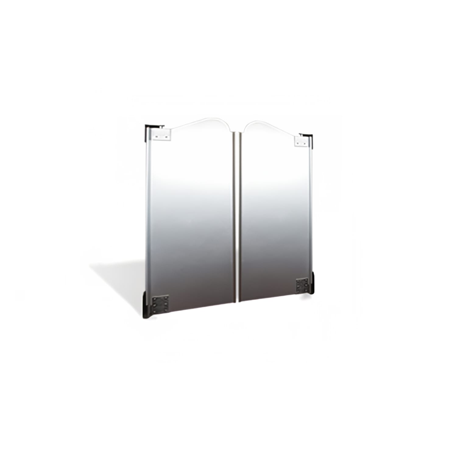 Curtron SPCD-20-AL-DBL-3648 Service-Pro Cafe Series 20 Double Swinging Traffic Door - 36 x 47, Aluminum