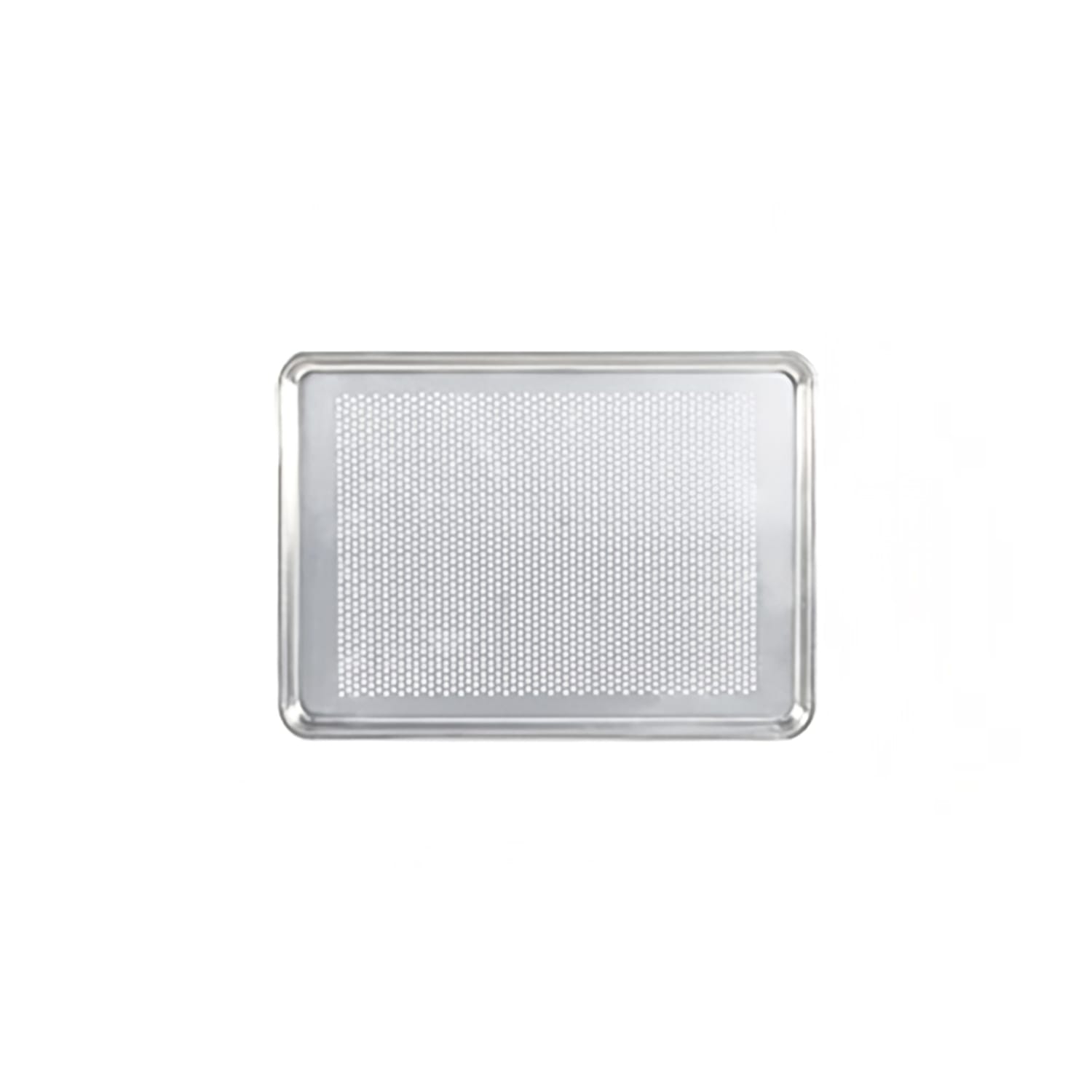 Merrychef 5303P 1/2 Half Size Bun / Sheet Pan - 17 3/4 x 13 x 1, Aluminum, Perforated, Silver