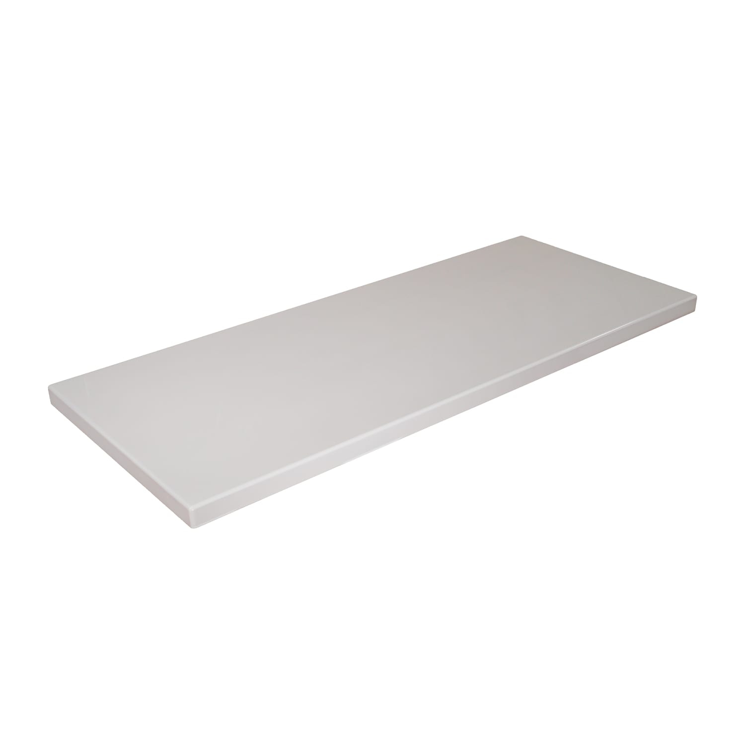 American Tables & Seating ATR3072-PW 30 x 72 Rectangular Resin Table Top, Pure White, 2 in