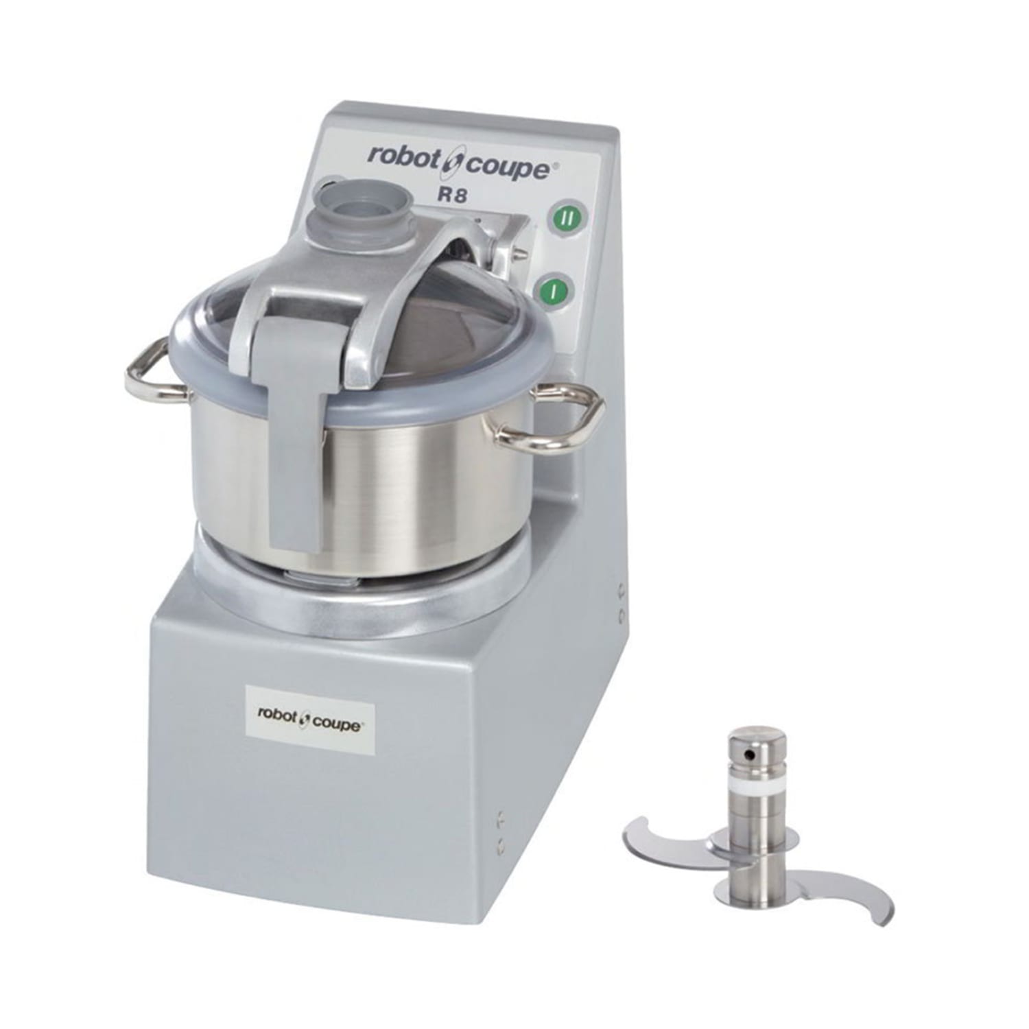 Robot Coupe 00R8 Vertical Cutter Commercial Mixer w/ 8 qt Stainless Steel Bowl & 2 Speeds, 240V, 3 HP