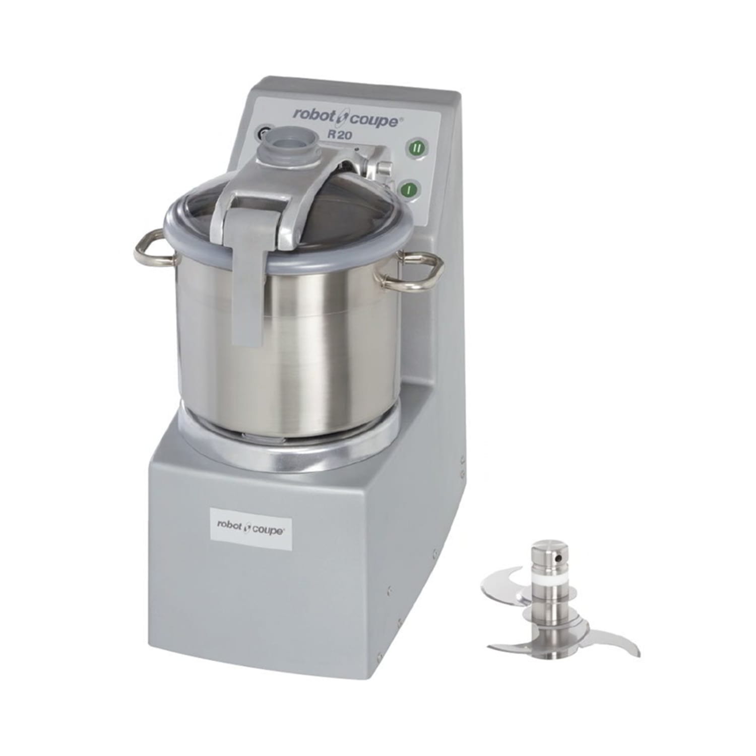 Robot Coupe R20 Vertical Cutter Commercial Mixer w/ 20 qt Stainless Steel Bowl & 2 Speeds