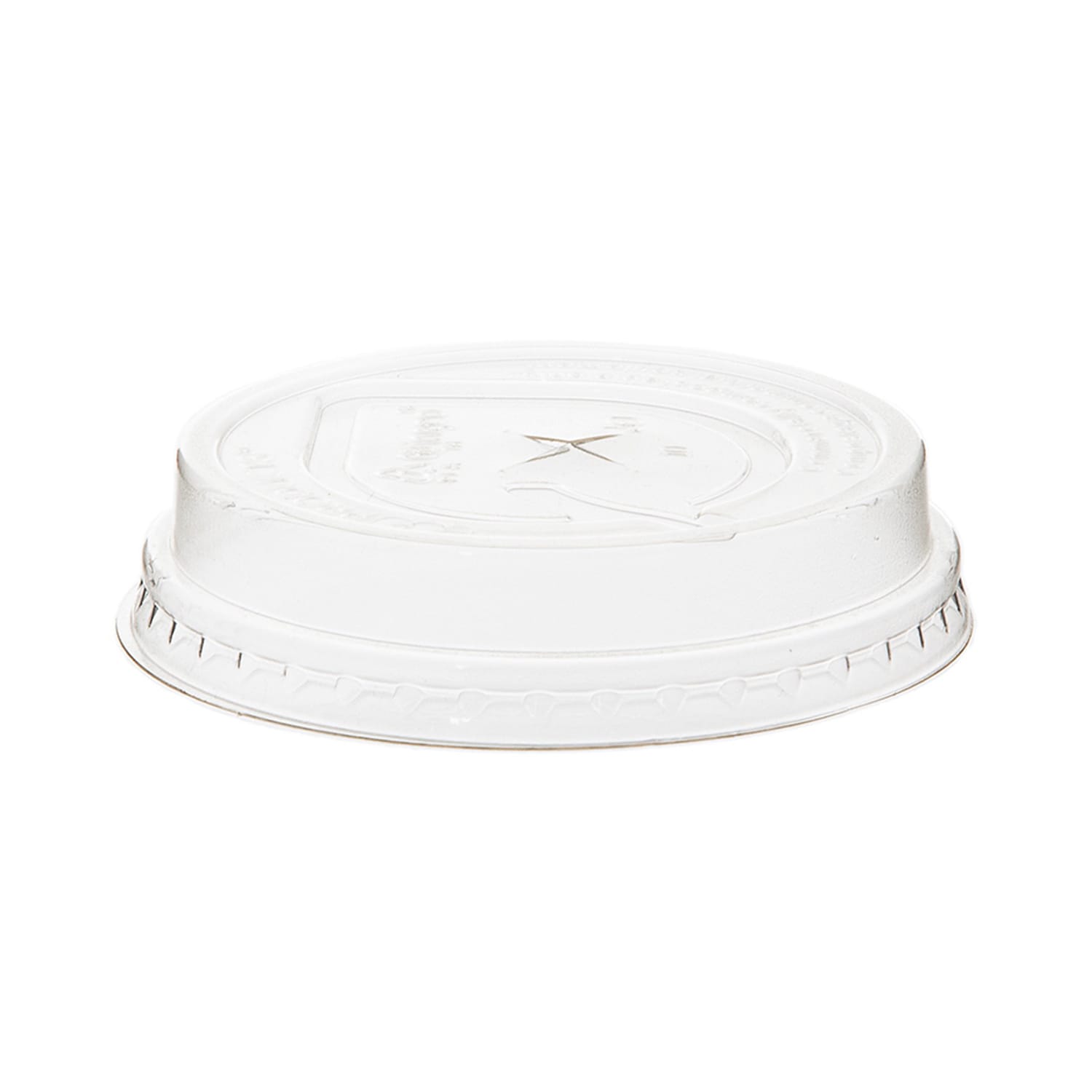 Eco Products EP-FLCC-10 GreenStripe Dome Lid for 7 & 10 oz Cold Cups - PLA, Clear, Case of 1000