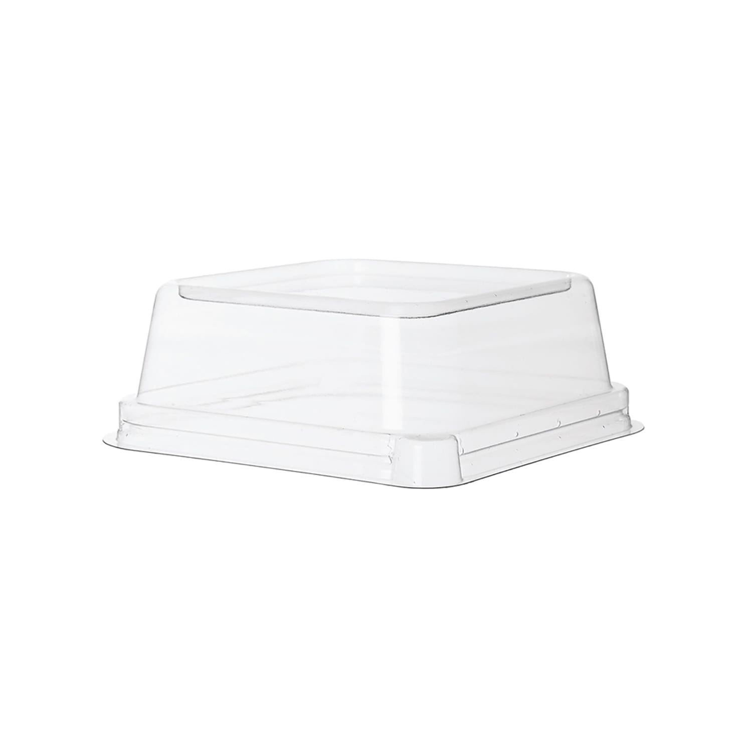Eco Products EP-SCS5LID WorldView Dome Lid for 5 Square Take-Out Containers - PLA, Clear, Case of 400