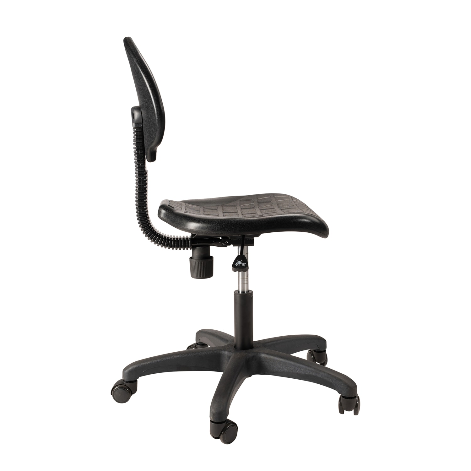 National Public Seating 6716HB Swivel Task Chair w/ Low Back & Polyurethane Seat, Black