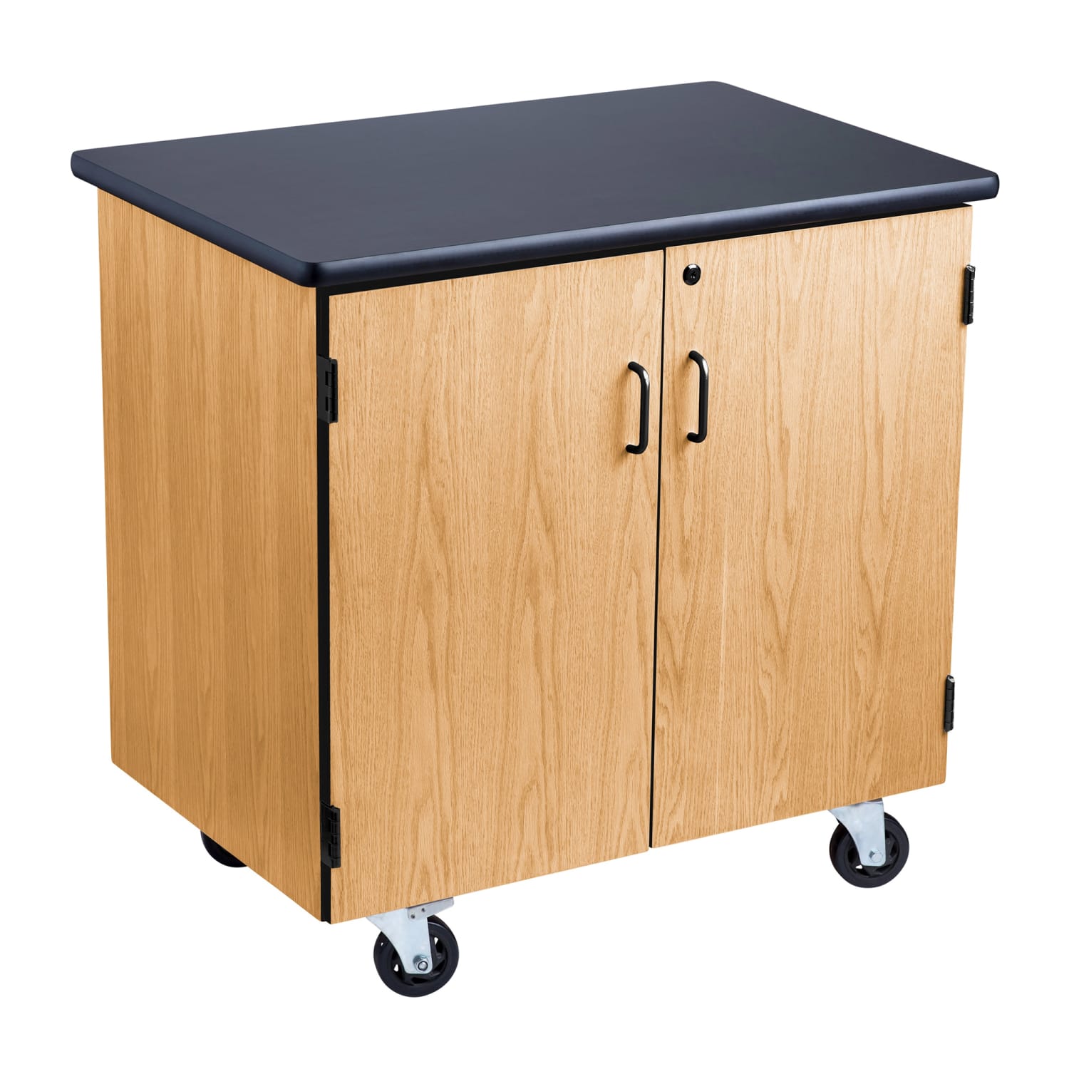 National Public Seating MSC2436 Mobile Science Cabinet - 36 x 24, Laminate, Light Oak, Brown