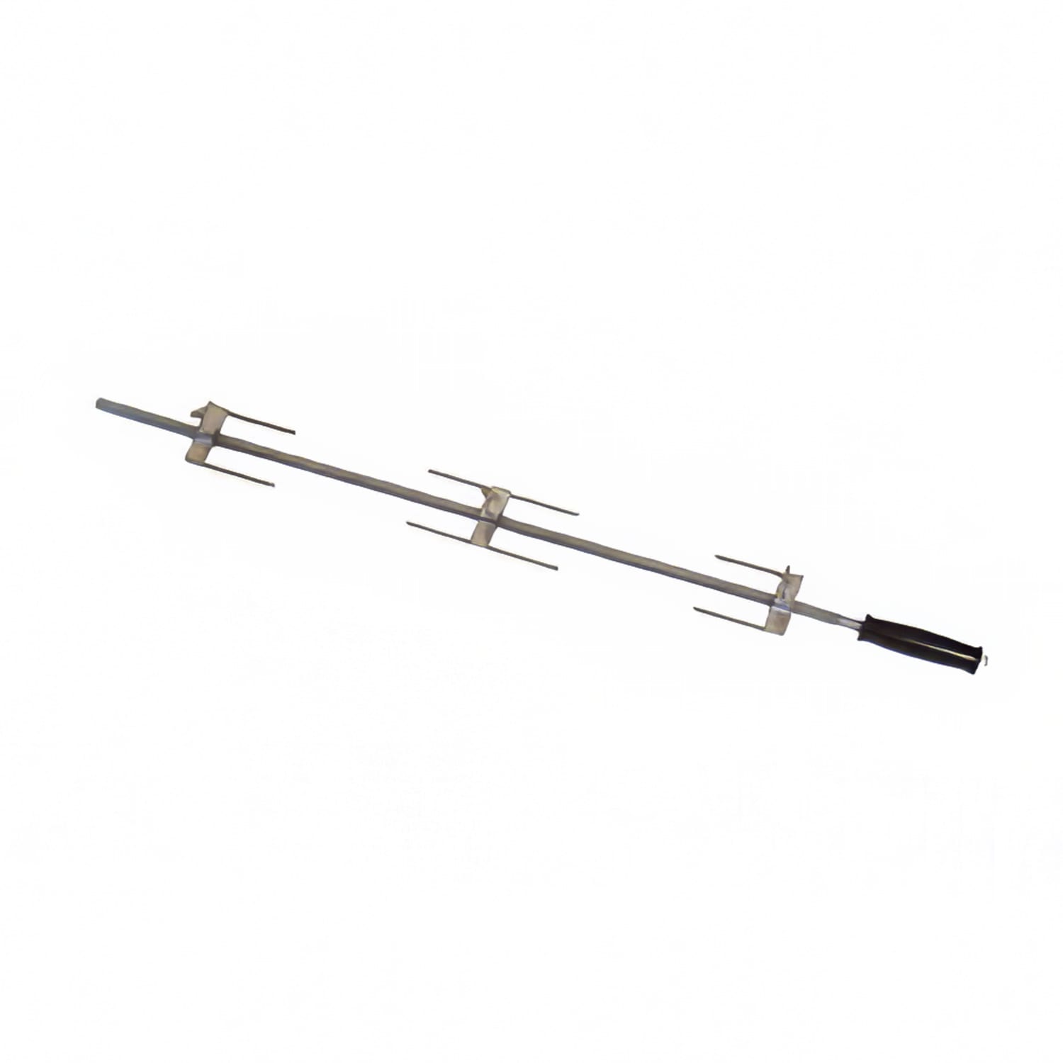 Rotisol USA BP1175 Traditional Chicken Spit w/ 1 Double & 2 Single Prongs for FauxFlame 1175