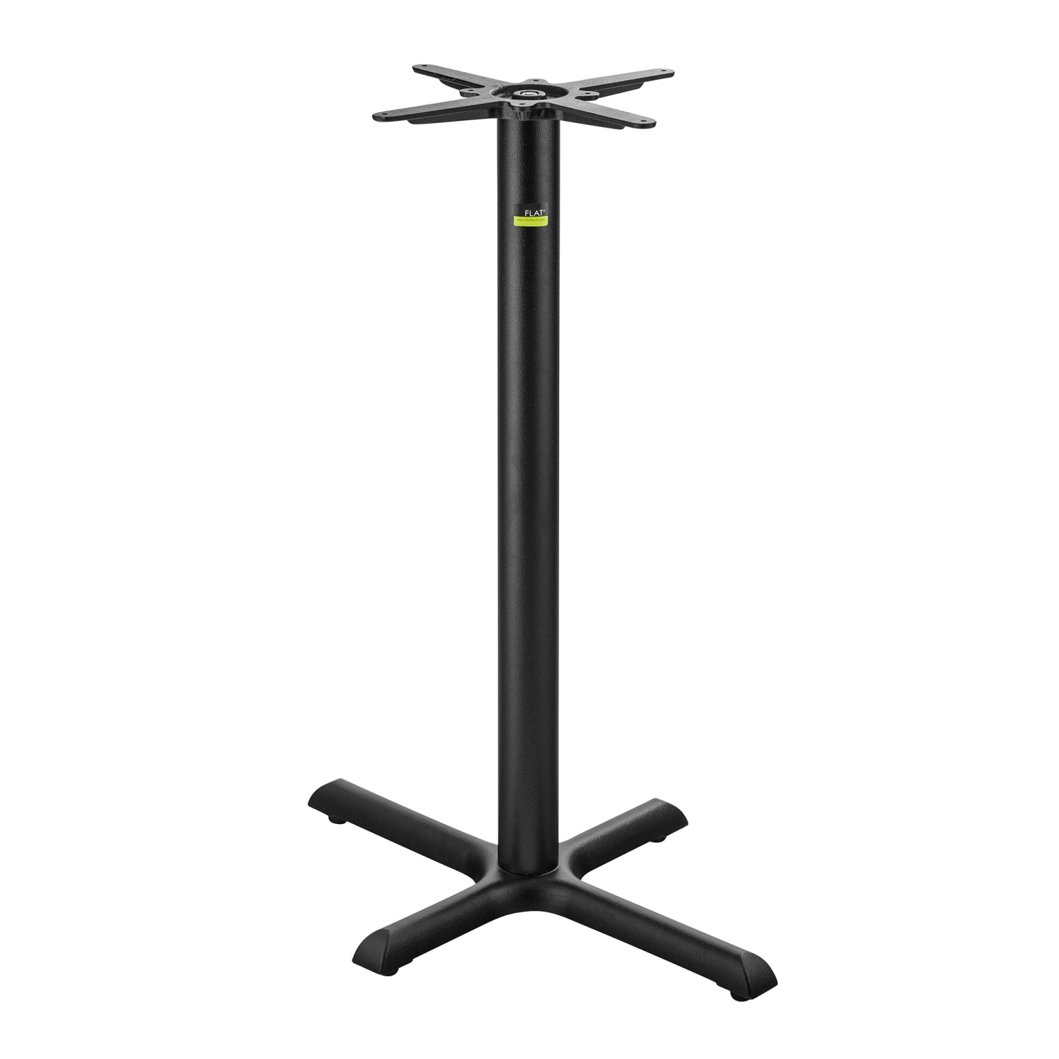 Flat Tech CT2022 40 3/4 Bar Height Table Base for 24 x 36 Table Tops, Cast Iron, Black
