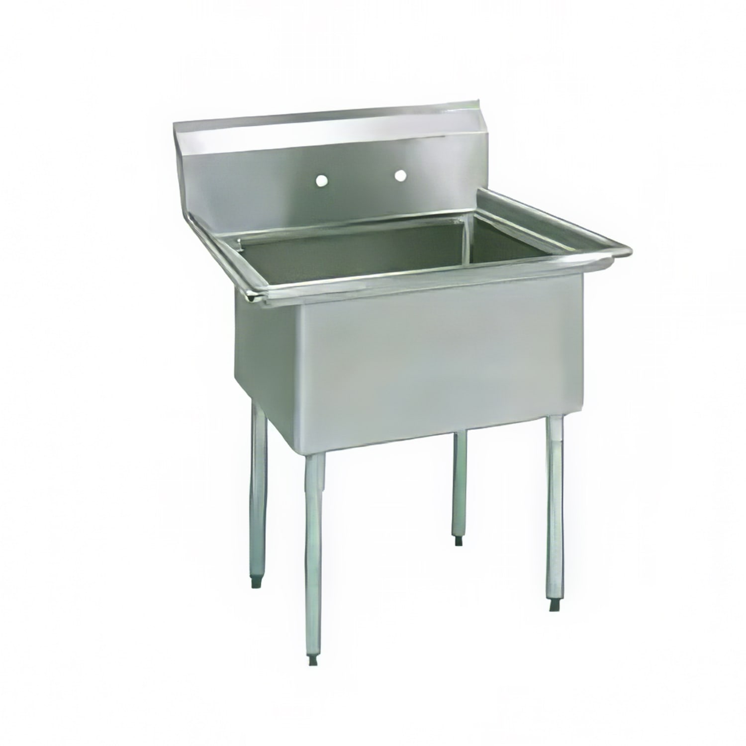BK Resources BKS-1-1824-14 23 1 Compartment Sink w/ 18L x 24W Bowl, 14 Deep, Stainless Steel