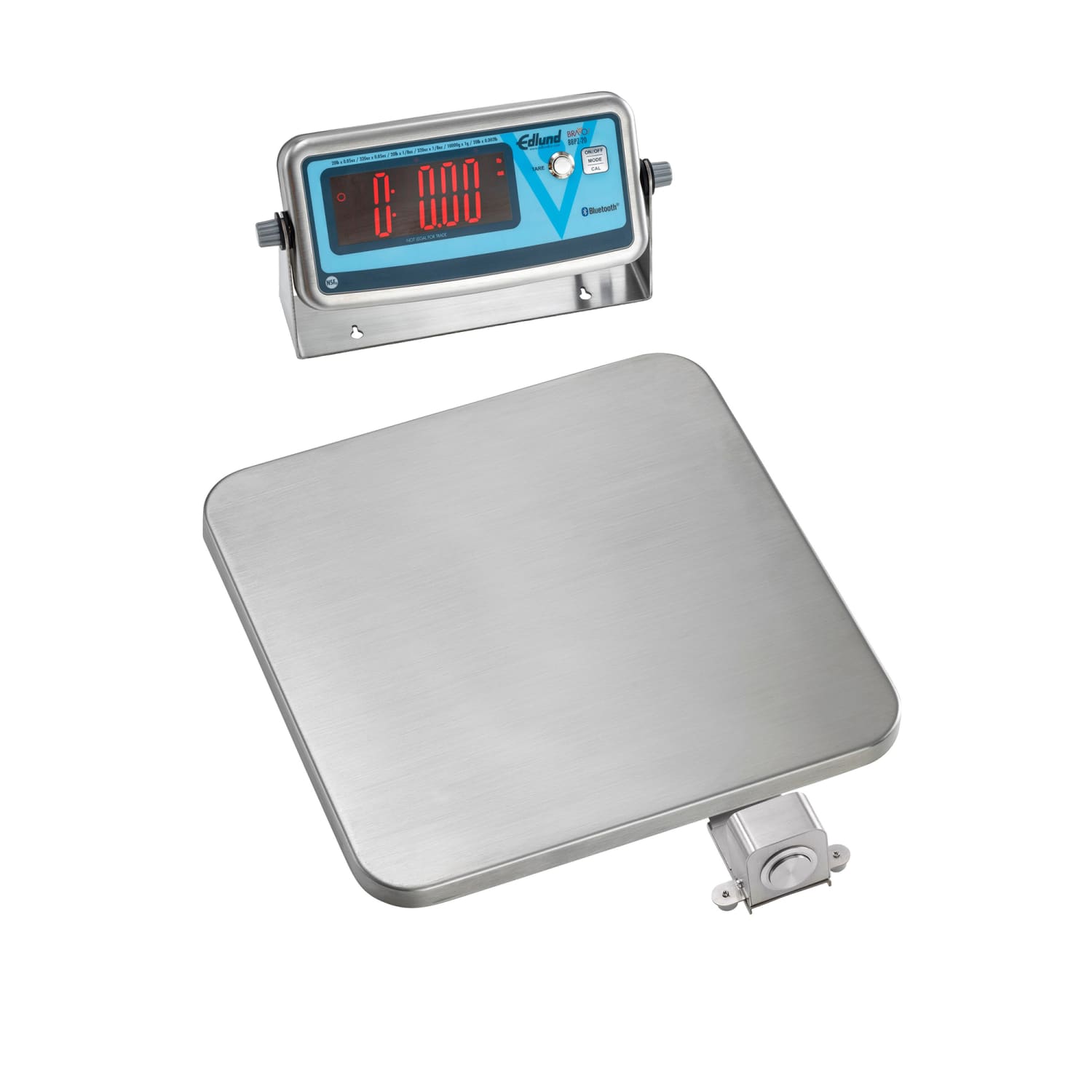 Edlund 59150 20 lb Wireless Digital Pizza Scale w/ Removable Platform - 12 x 12, Stainless Steel